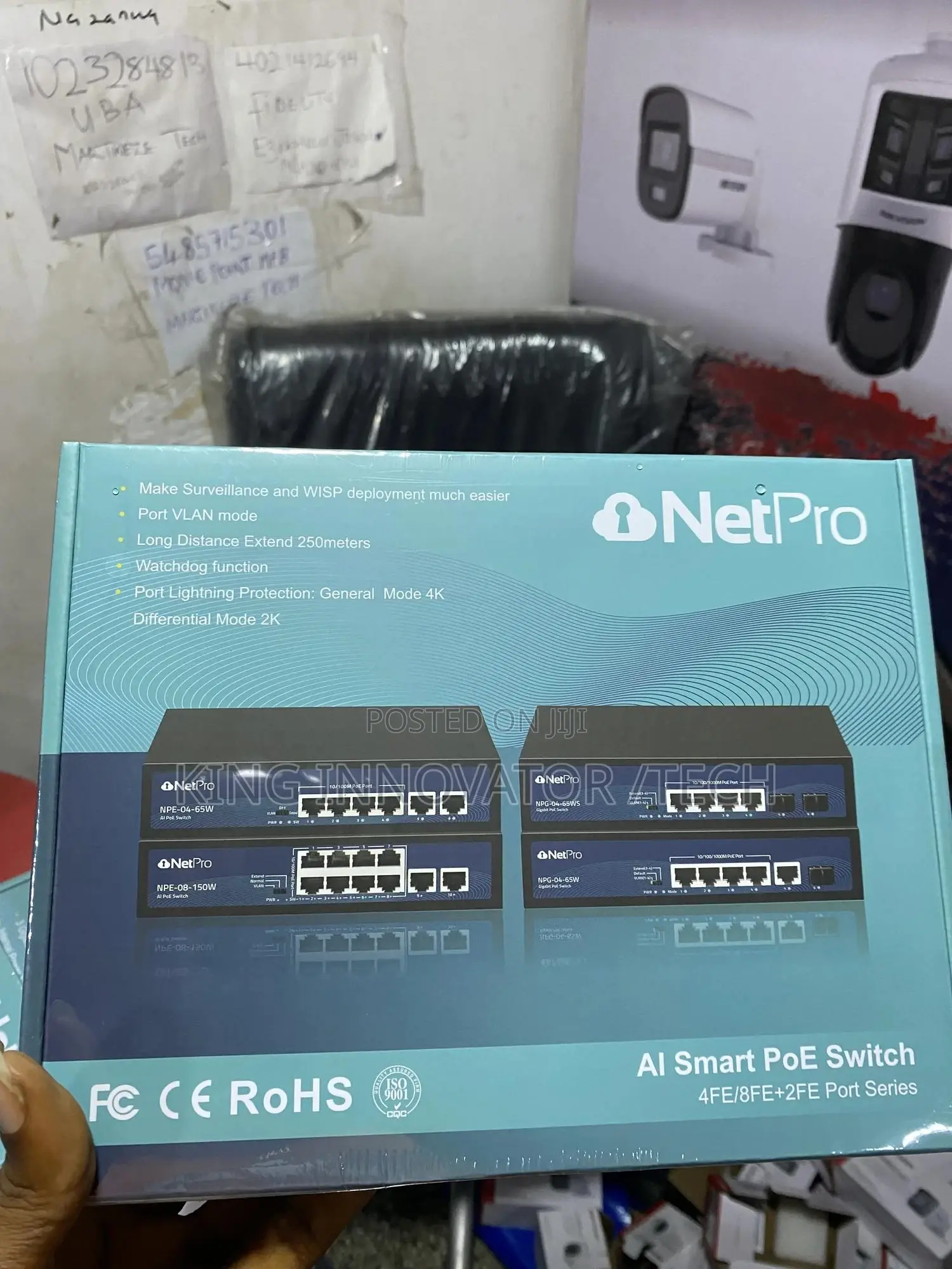Netpro Npe-04-65w 6-Port 10/100 Intelligent Standard Poe Switch