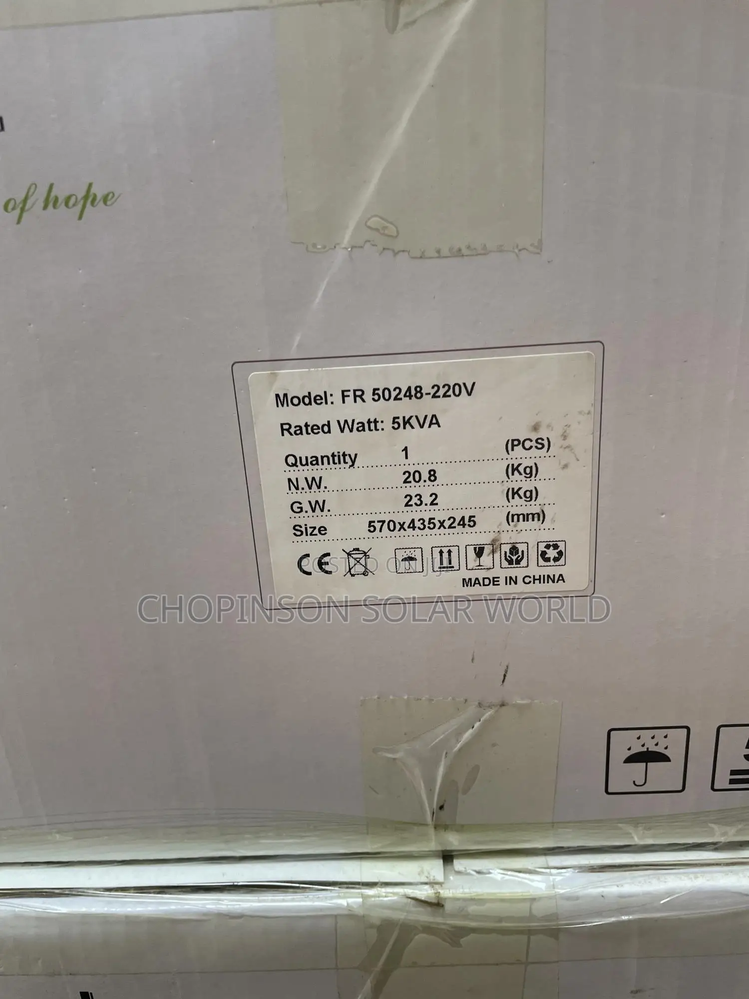 Solar Energy Force Solar Inverter 5kva/48votts