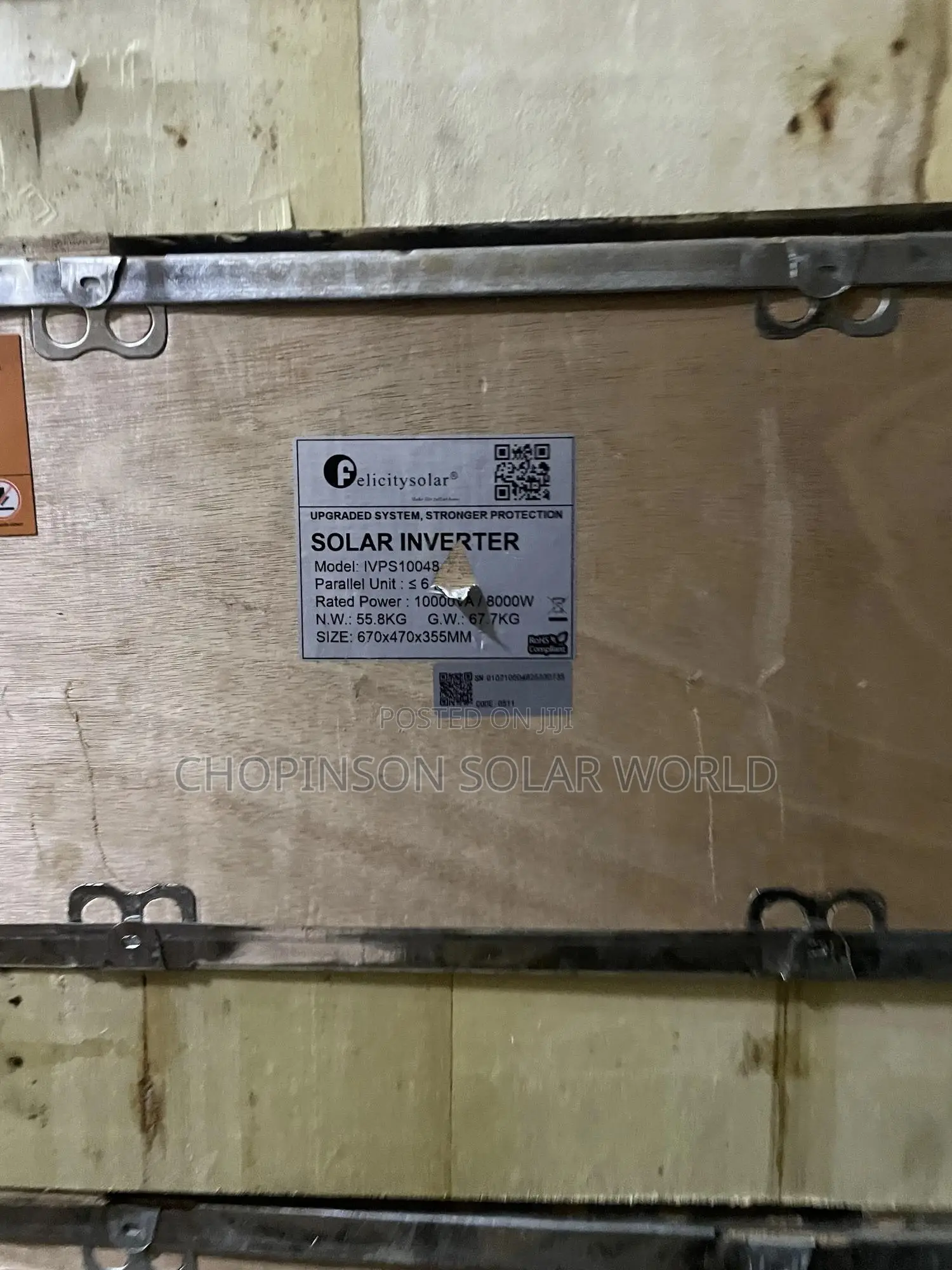 Solar Energy Felicity Inverter Ivsps 10kva/48votts