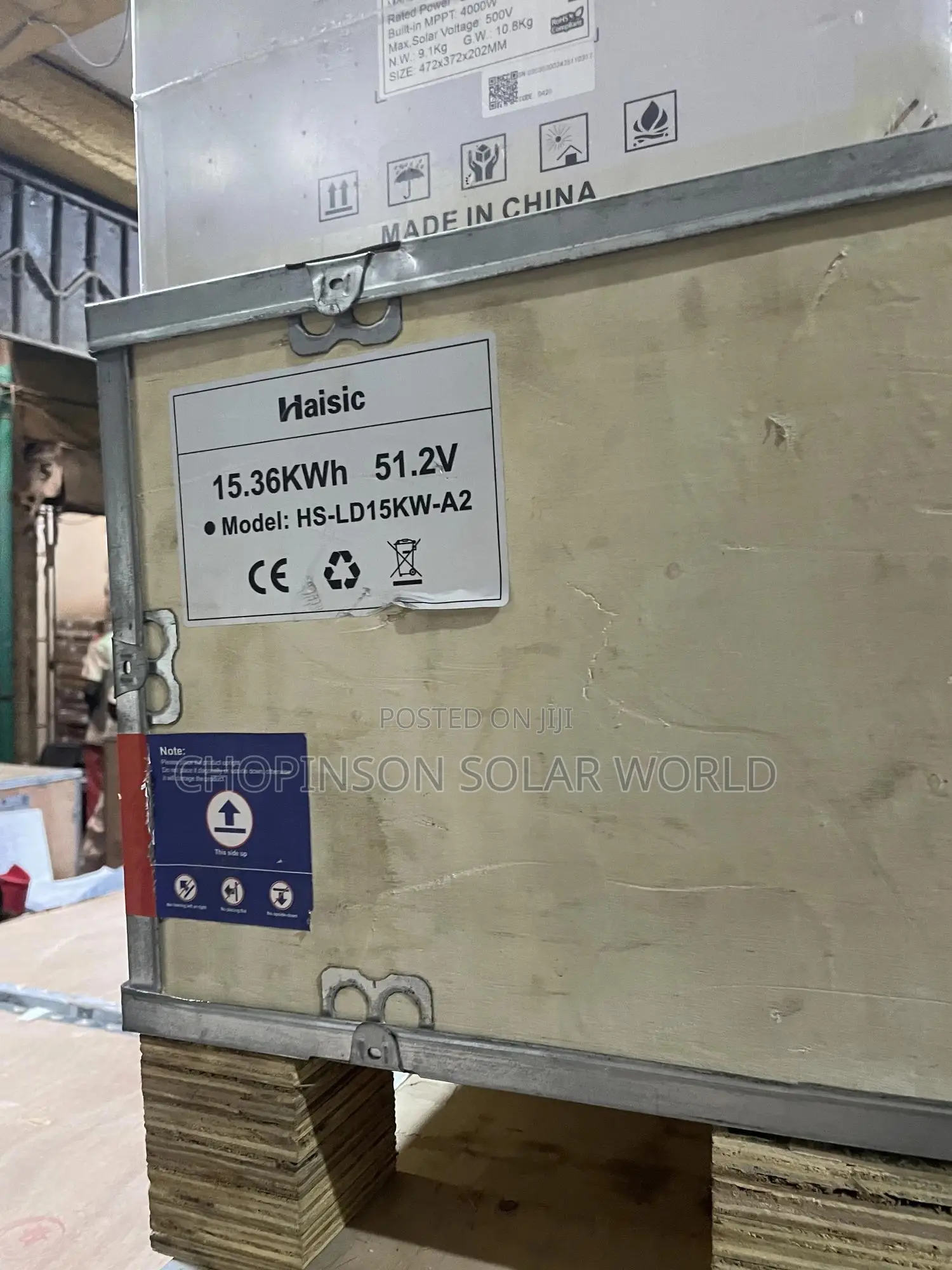 Solar Energy Hiasic Lithium Ion Battery 15kwh/51.2votts 300ah