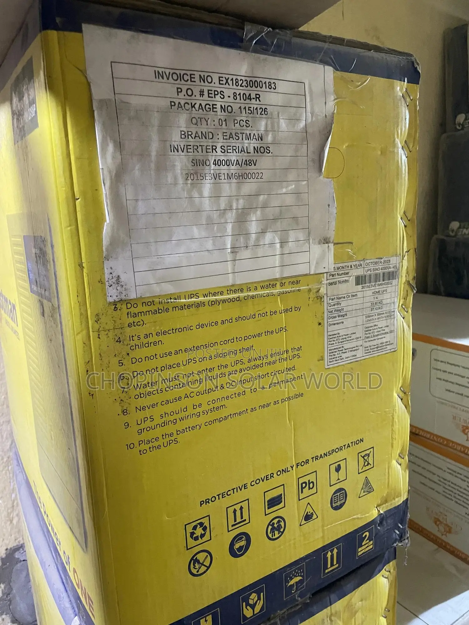 Solar Energy Eastman Inverter 4kva/48votts