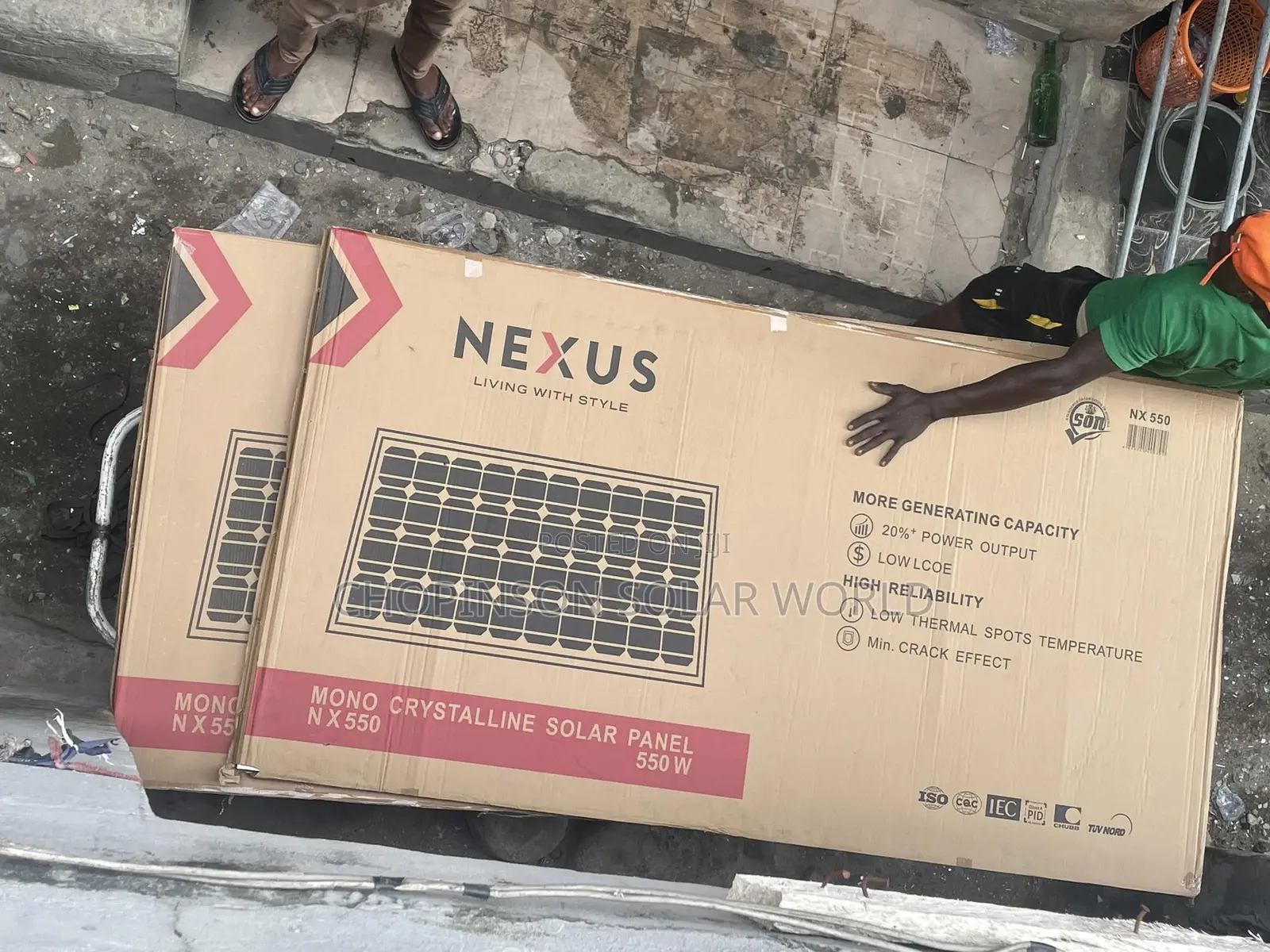 Solar Energy Nexus Panels 550watt 144 Cell