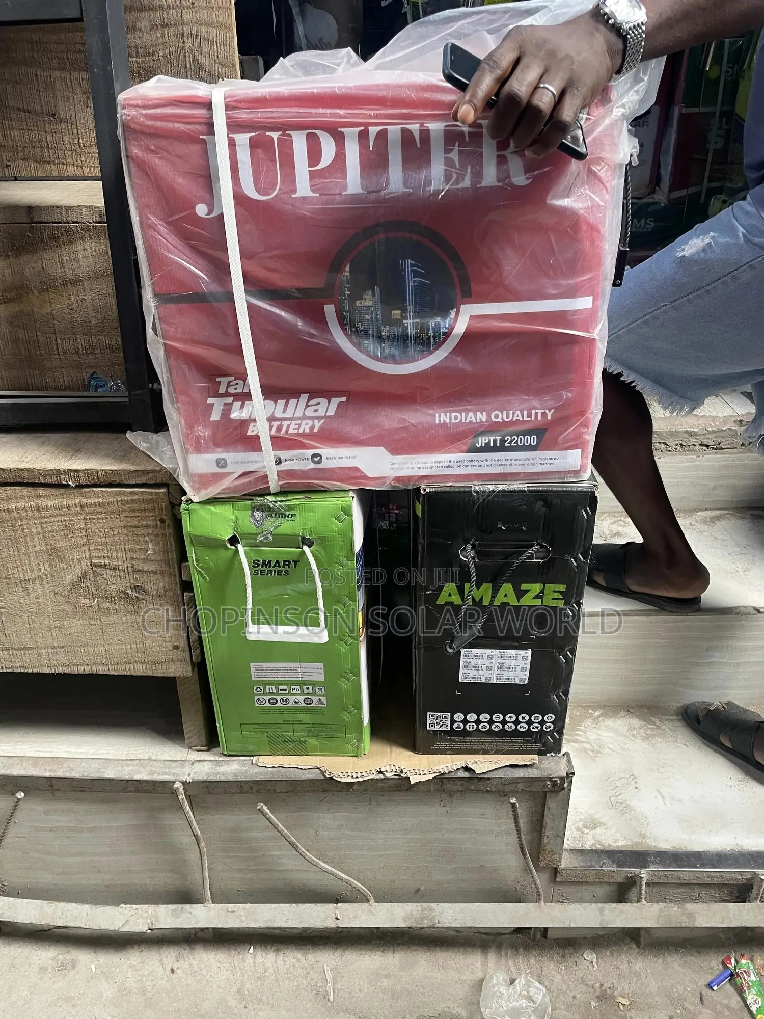 Solar Energy Jupiter Tall Tubular Battery 220/12votts