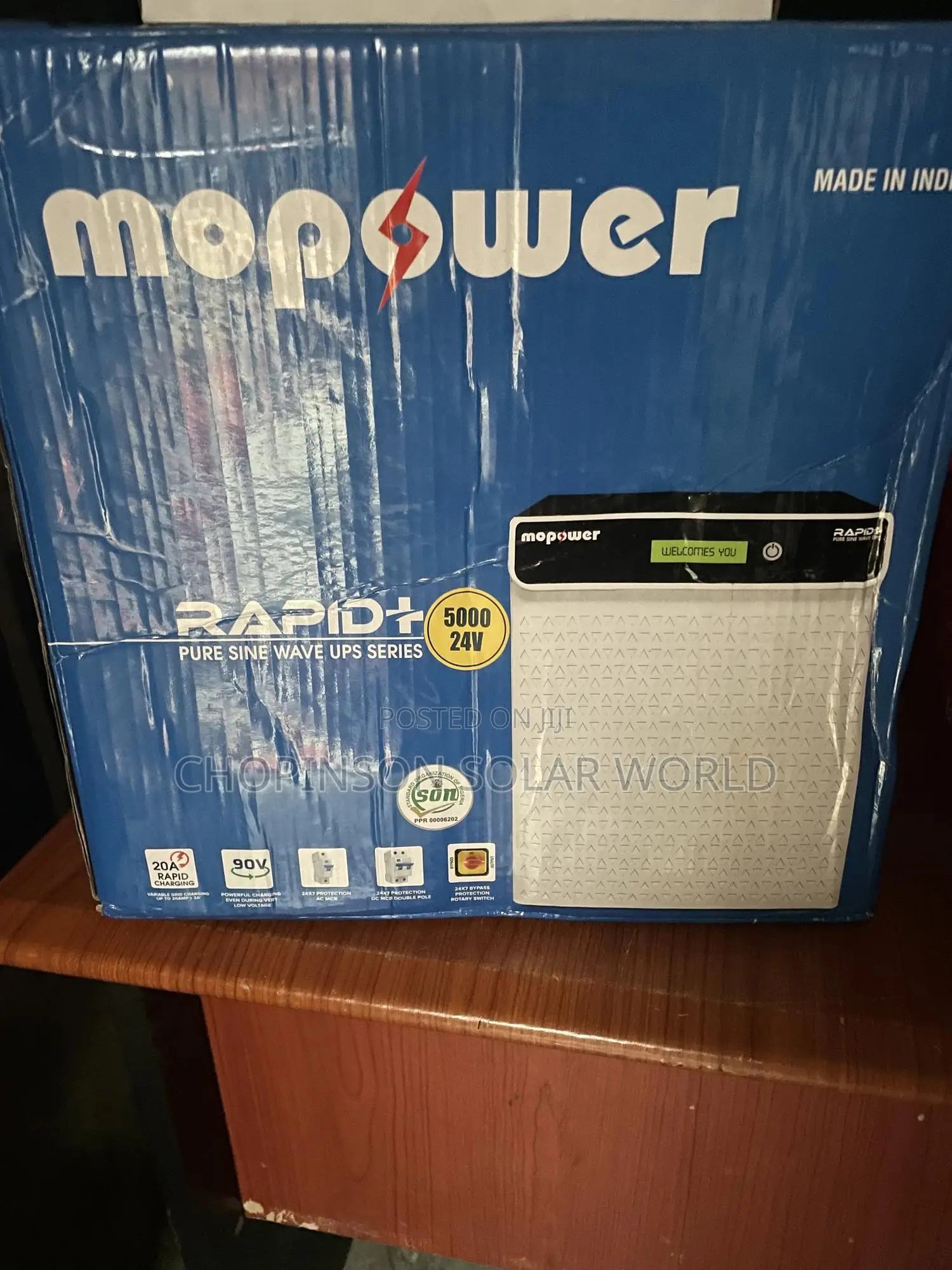 Solar Energy Mopower Inverter 5kva/24votts