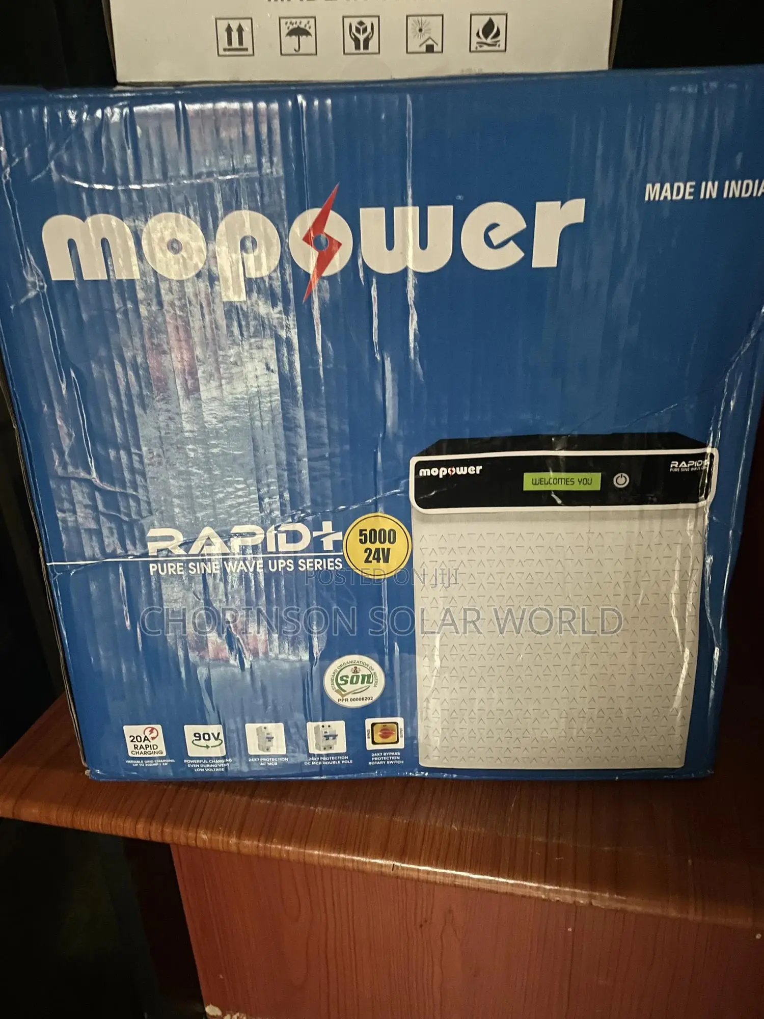 Solar Energy Mopower Inverter 5kva/24votts