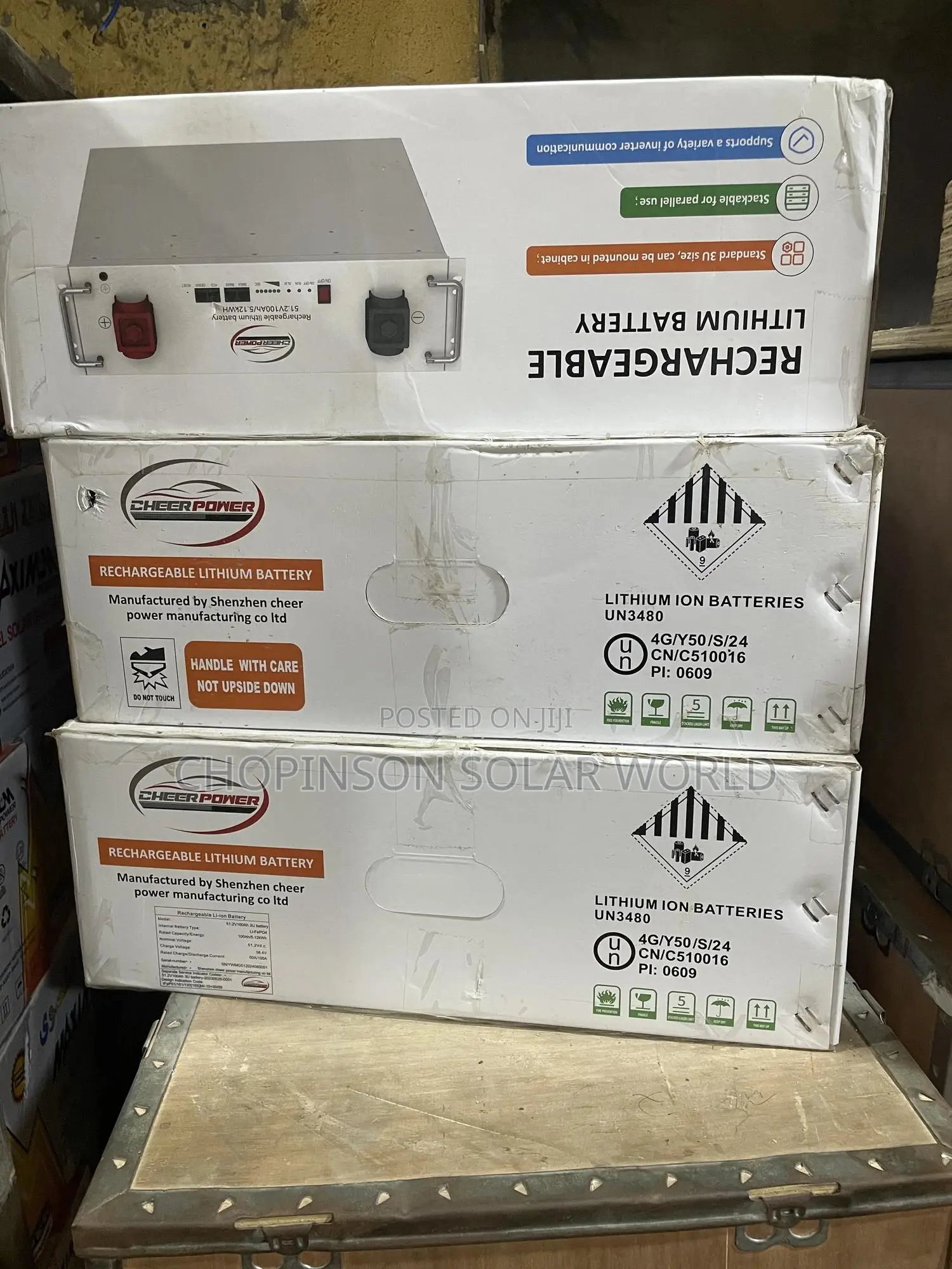Solar Energy Cheer Power Lithium Ion Battery 5kwh/51.2votts
