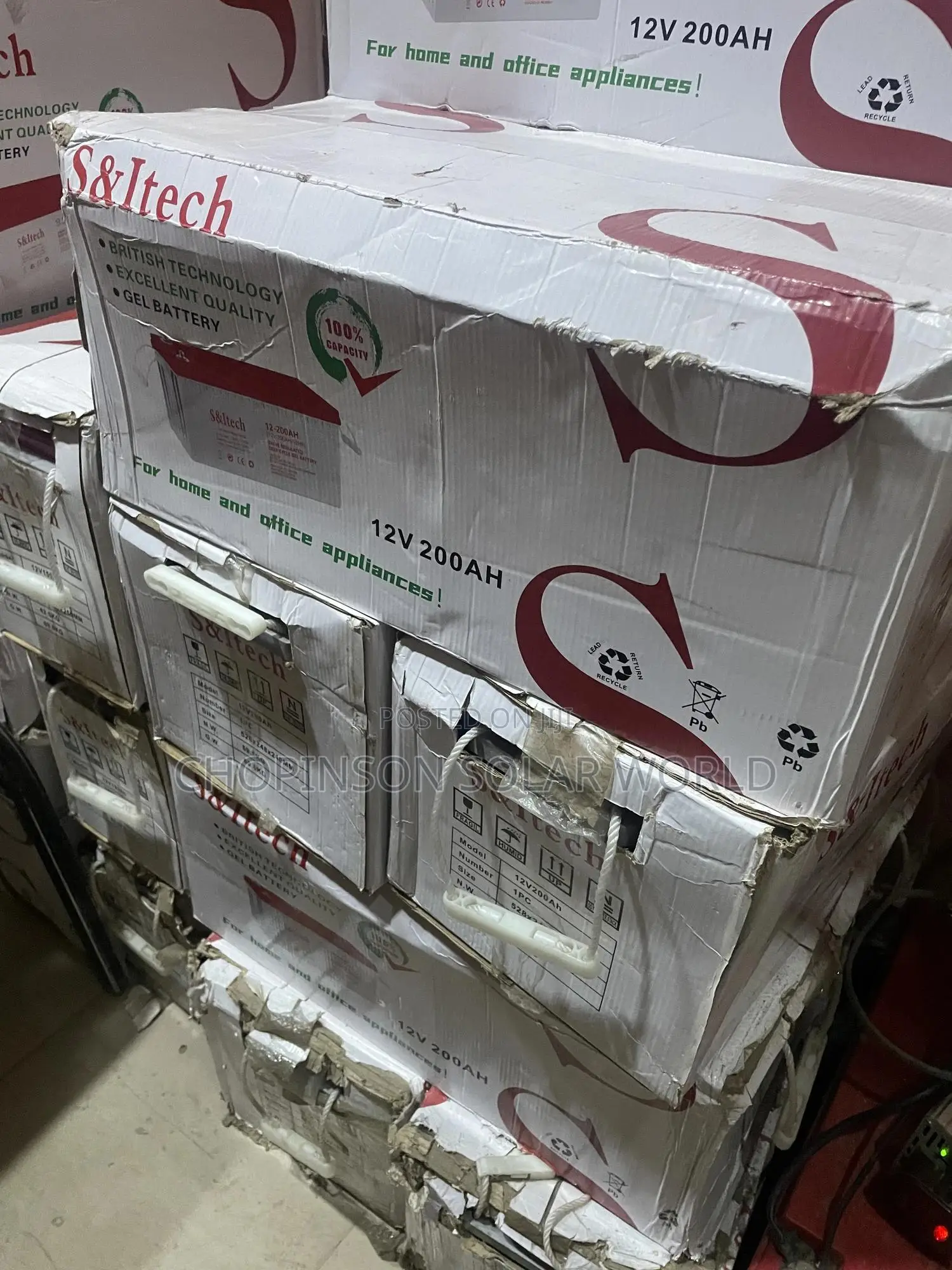 Solar Energy S Itech Dry Cell Battery 200ah/12votts