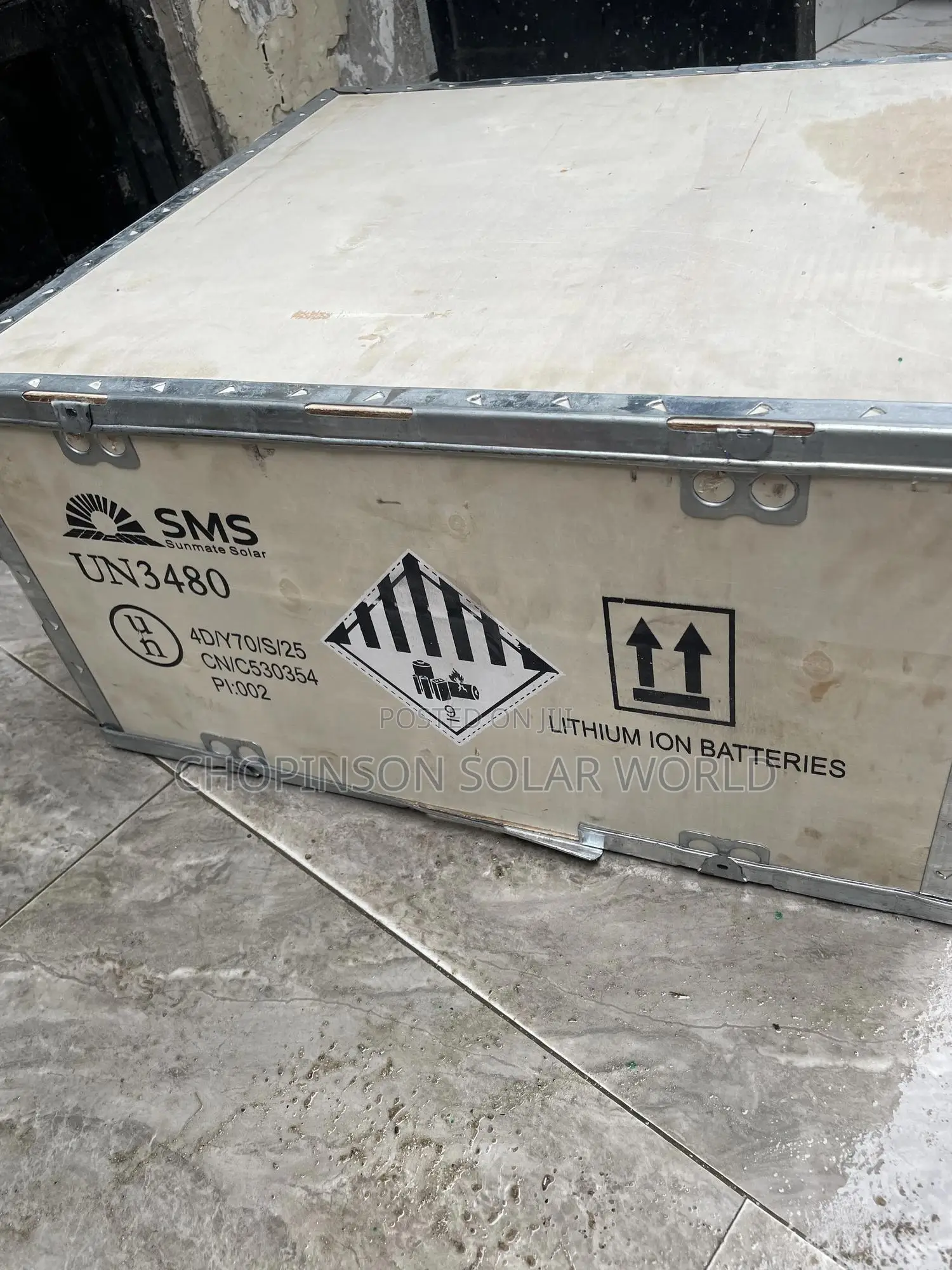 Solar Energy SMS Lithium Battery 7.5kwh/24v