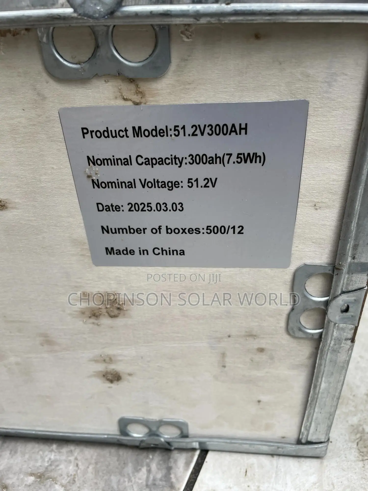 Solar Energy SMS Lithium Battery 7.5kwh/24v