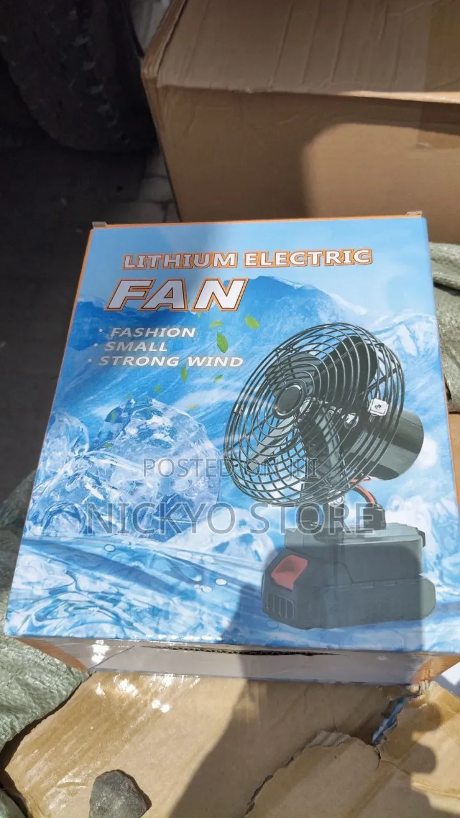 Double Batteries Lithium Electric Fan