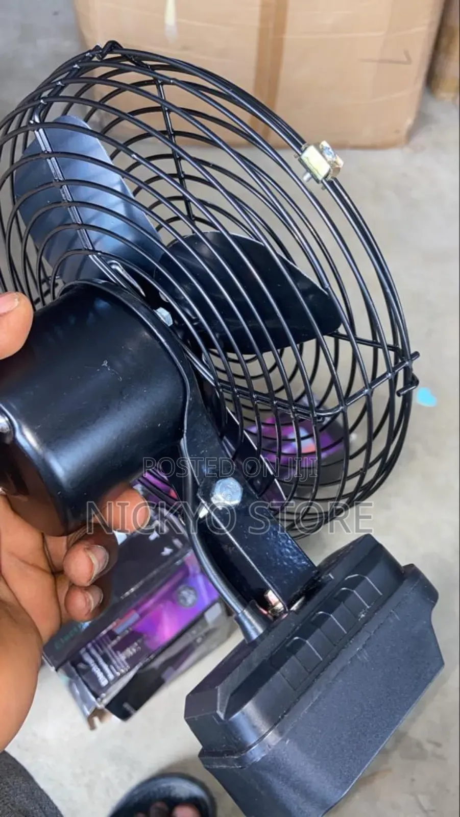 Double Batteries Lithium Electric Fan
