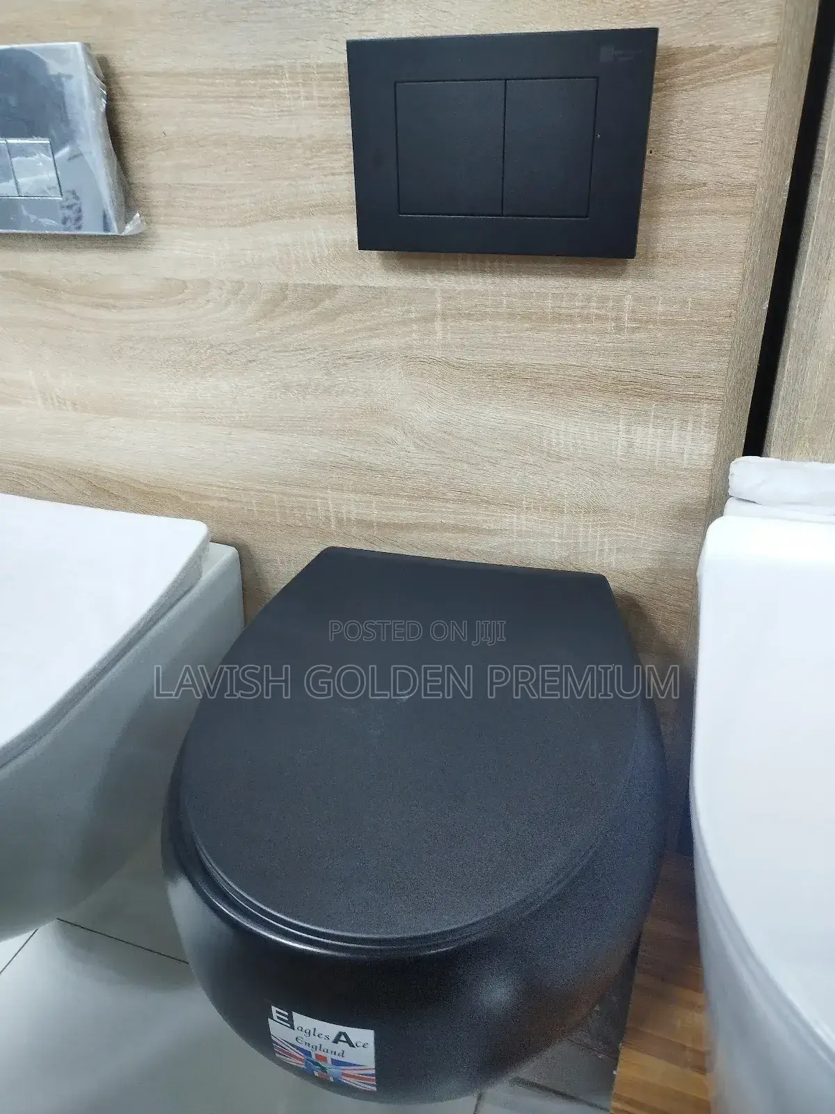 Round Wall Hung Wc Black