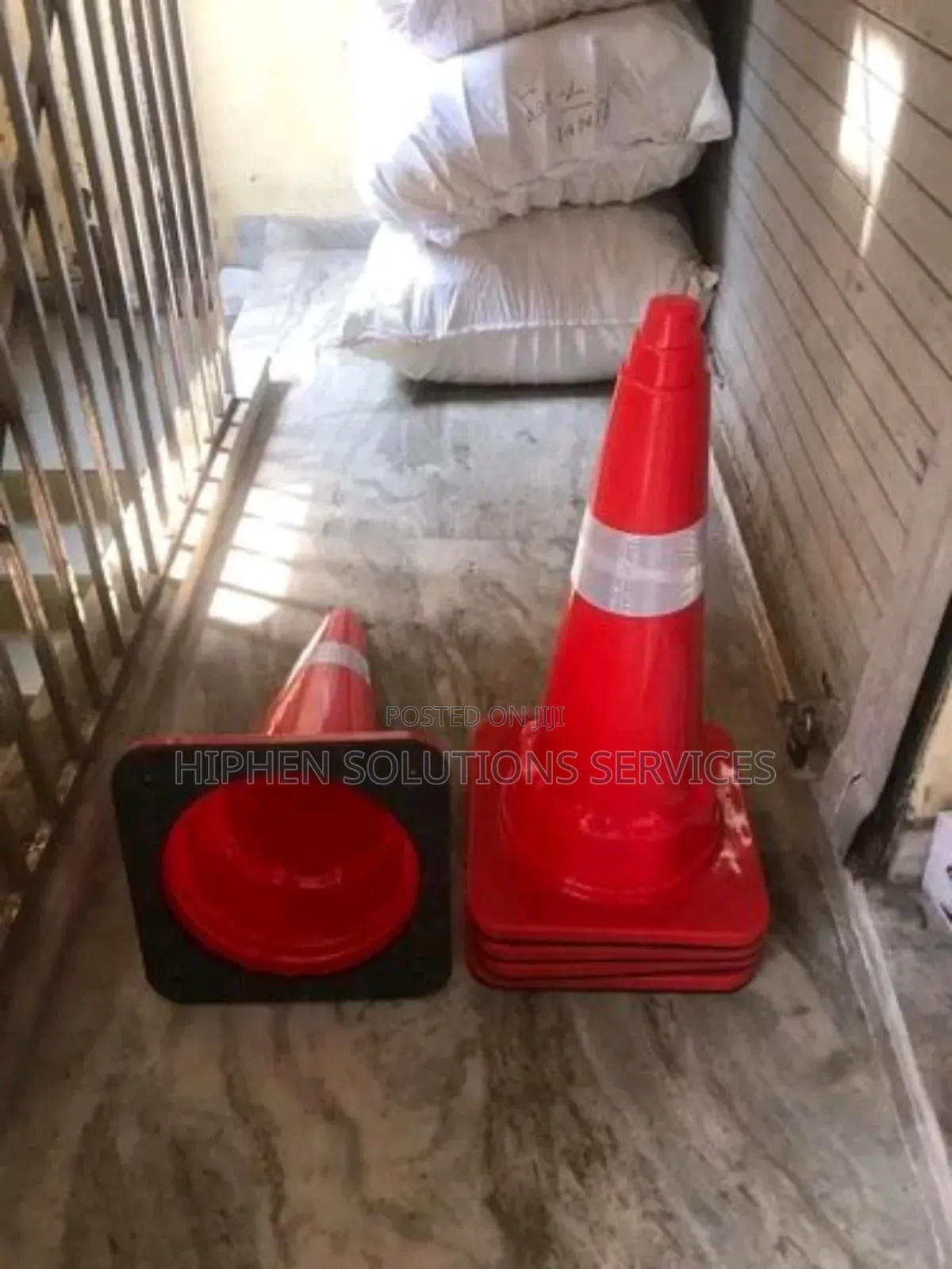 70cm Pvc Traffic Cones Installation In Nigeria