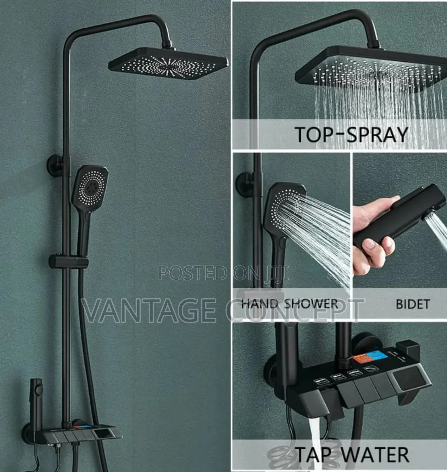 4 Button Piano Shower Mixer