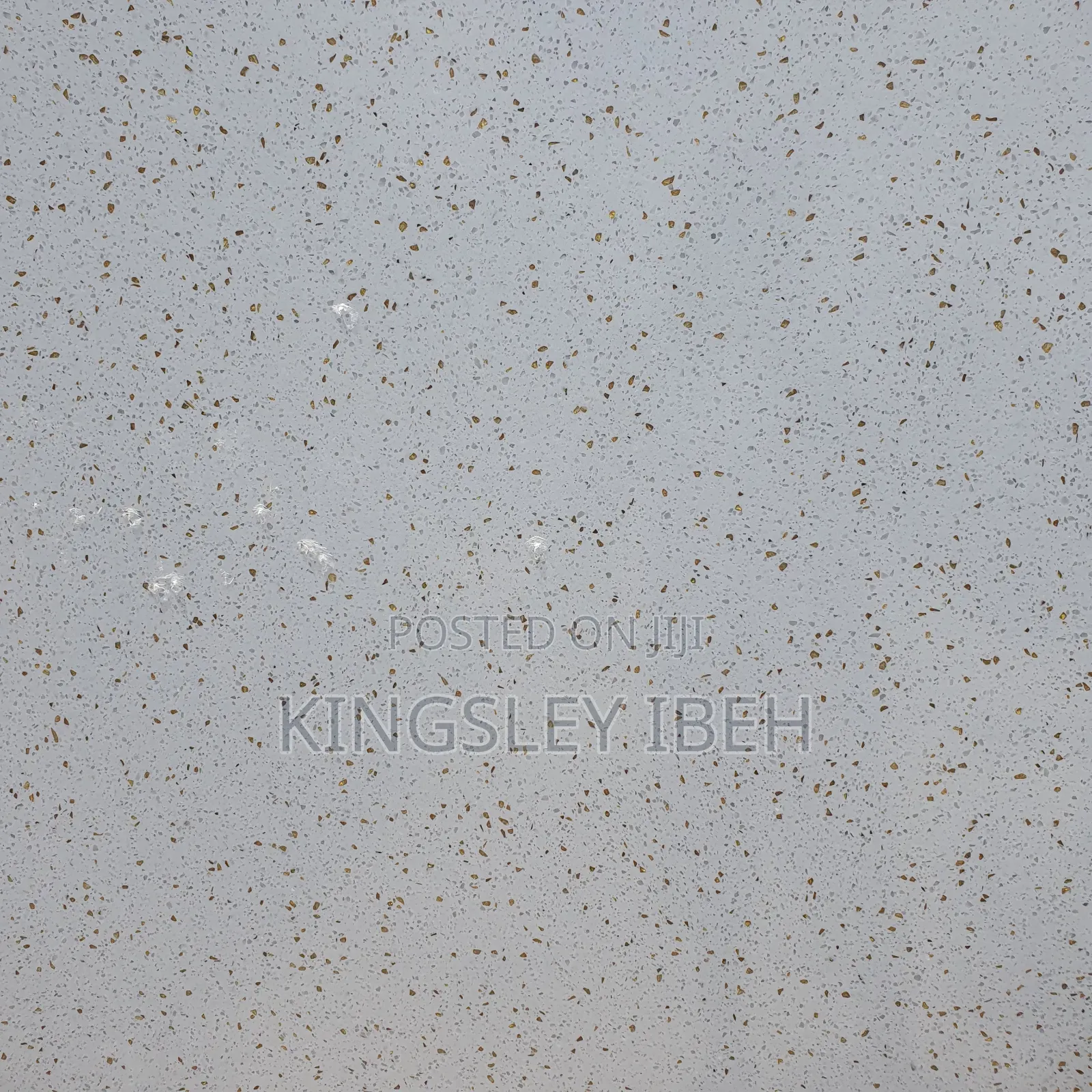 Sported Gold White Marble Slab for Kitchen Counters Top