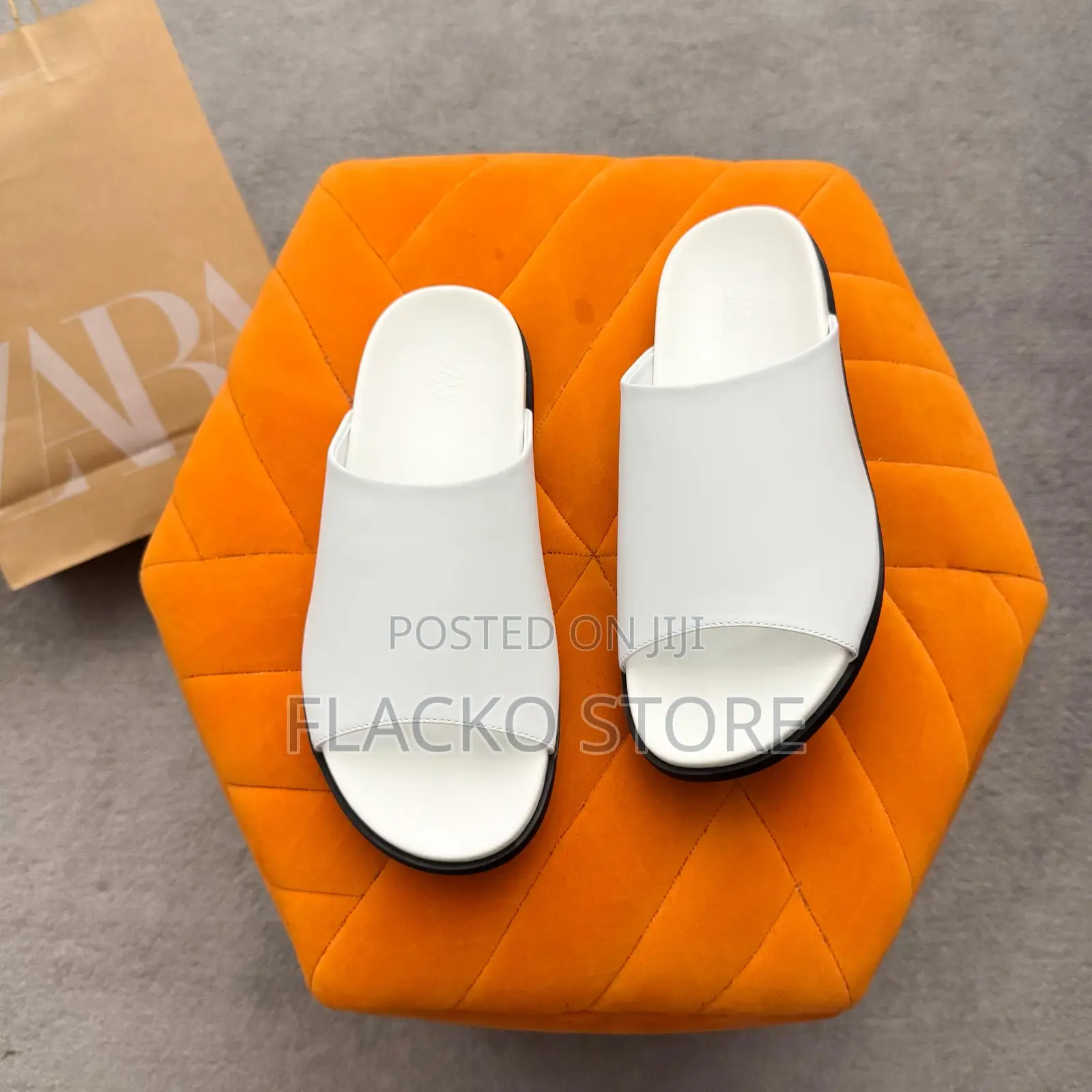 Original Zara Leather Slip Ons