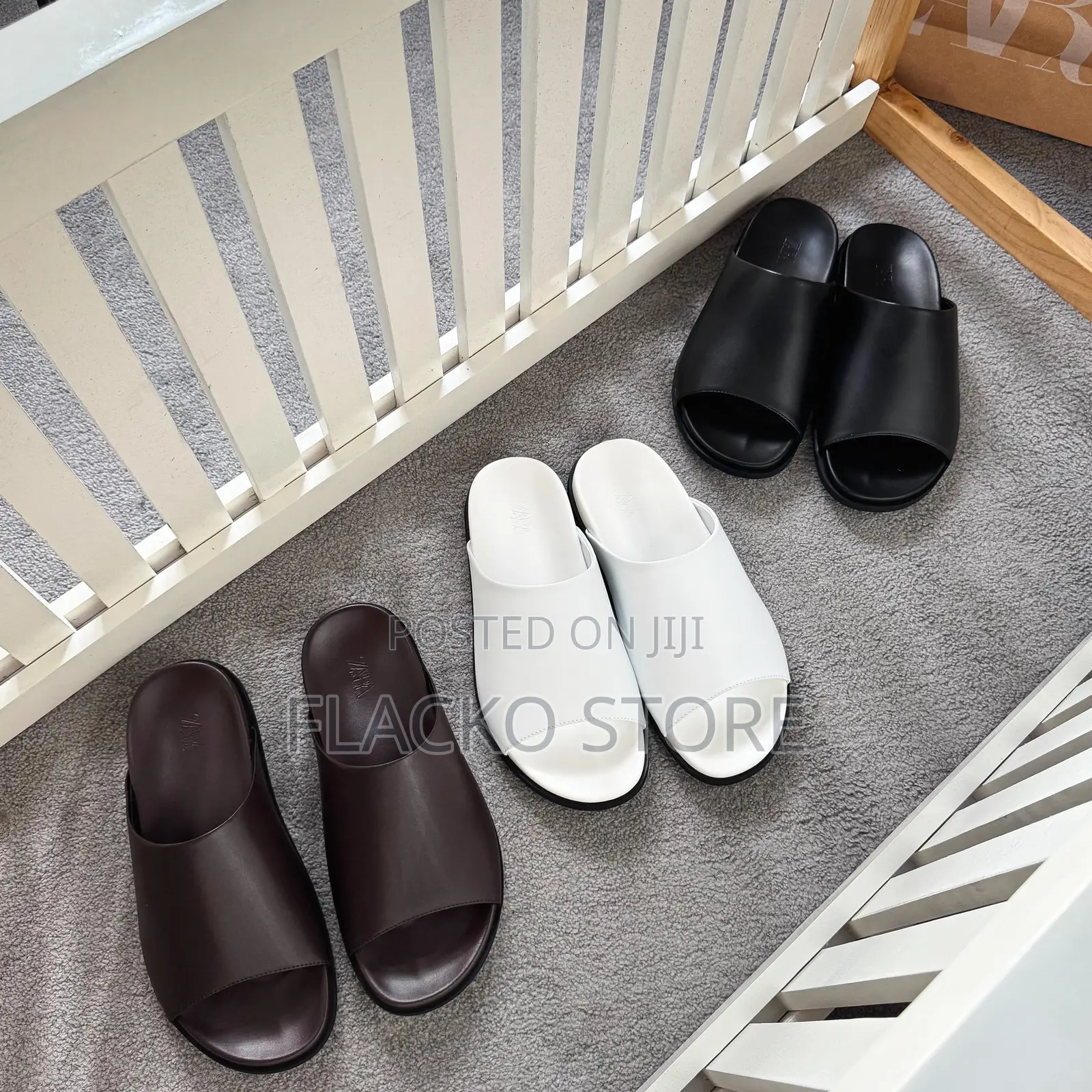 Original Zara Leather Slip Ons