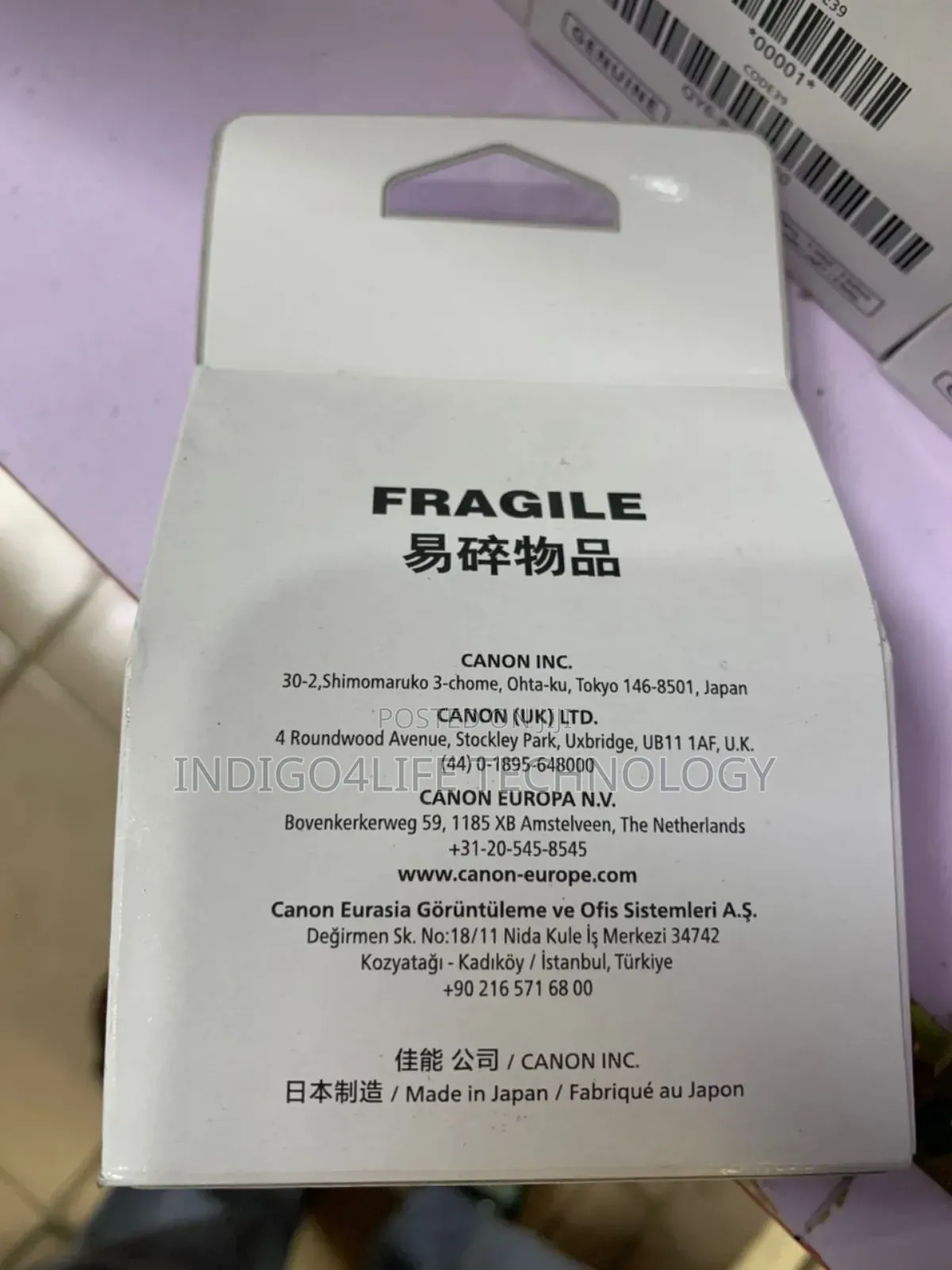Canon Printhead G3411 Ca91 Cartridge