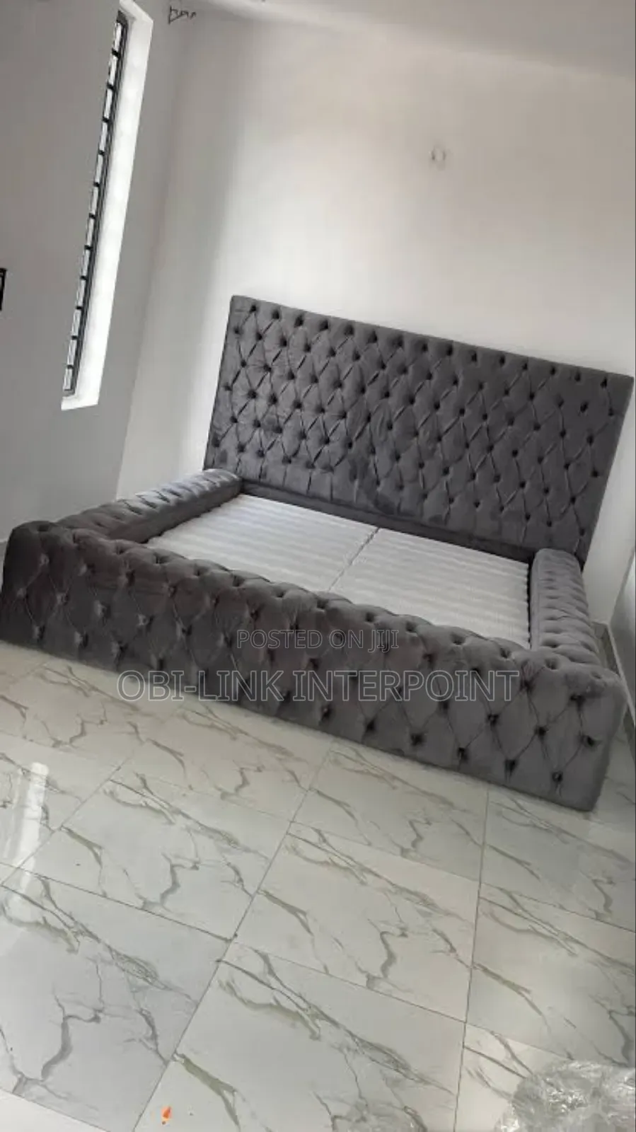 King Size Suade Bed Frame