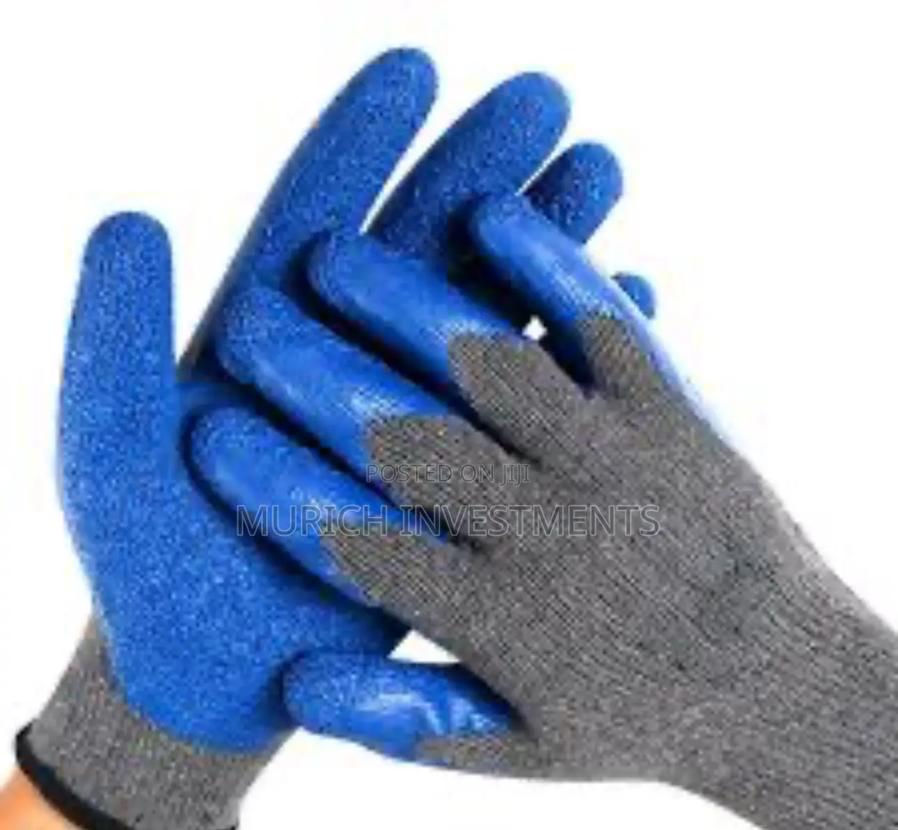 Safety Coated Anti Cut Hand Gloves 1 Pair , Blue And Gray