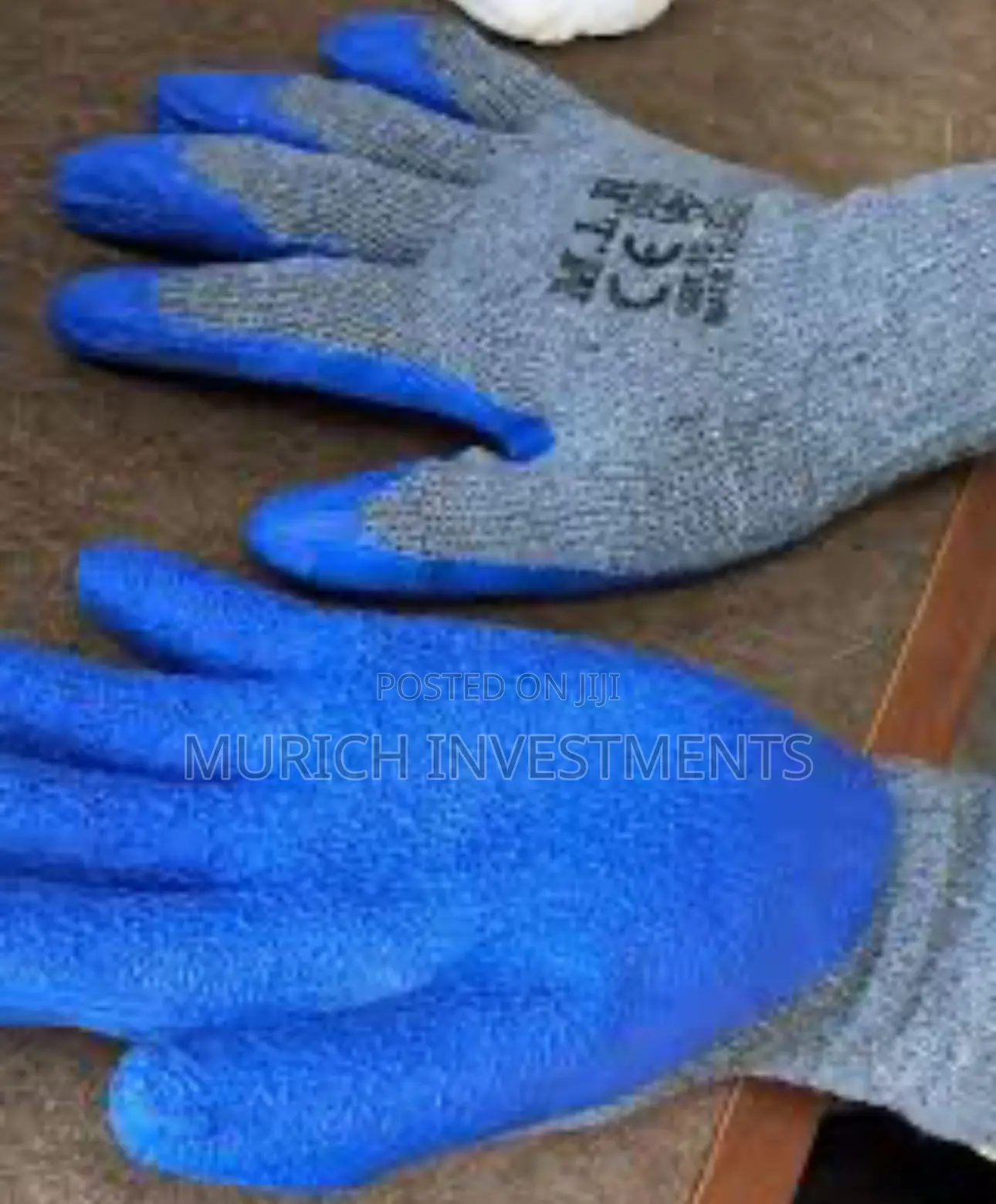 Safety Coated Anti Cut Hand Gloves 1 Pair , Blue And Gray