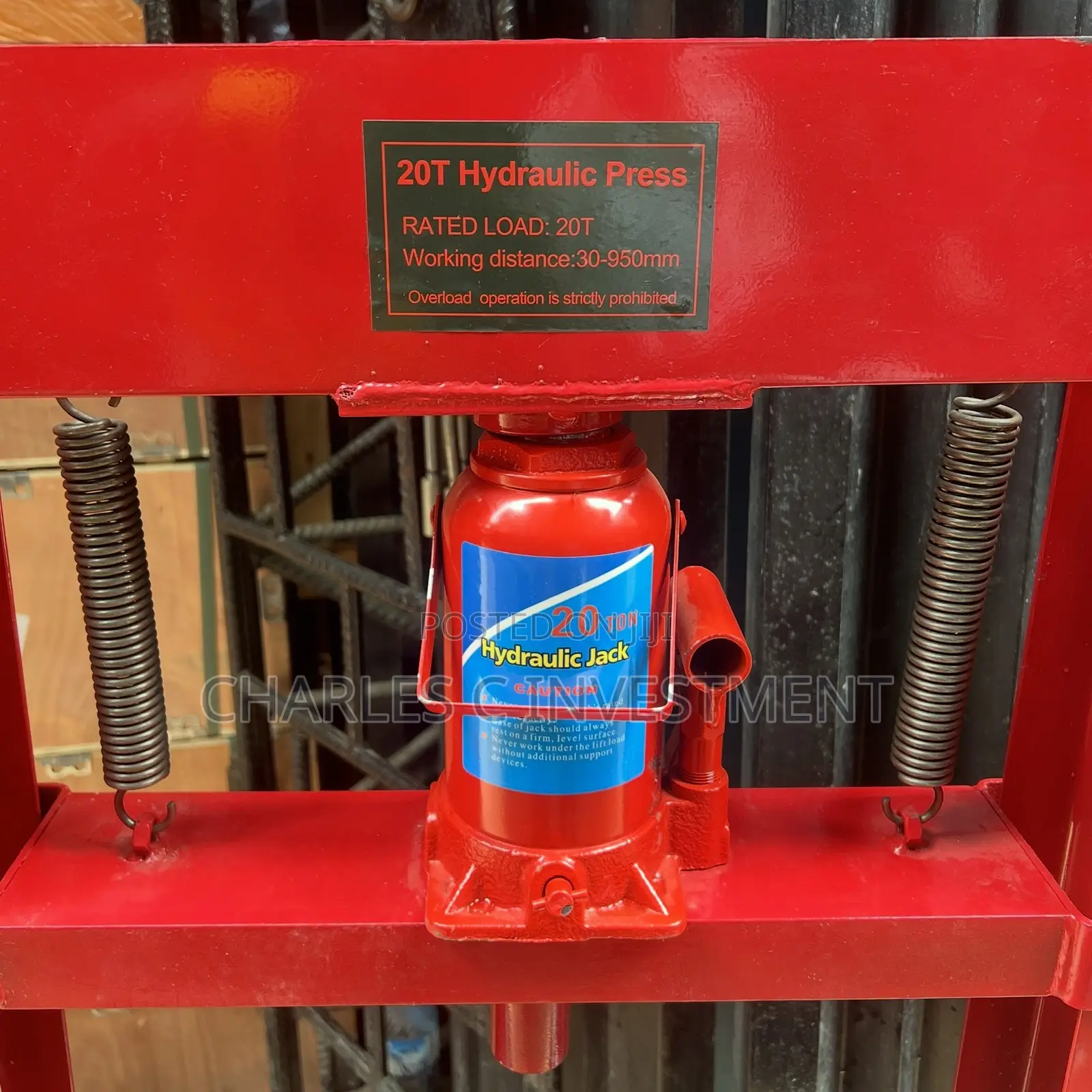 20-Ton Hydraulic Shop Press – Heavy-Duty Power for Bearings,Bushing