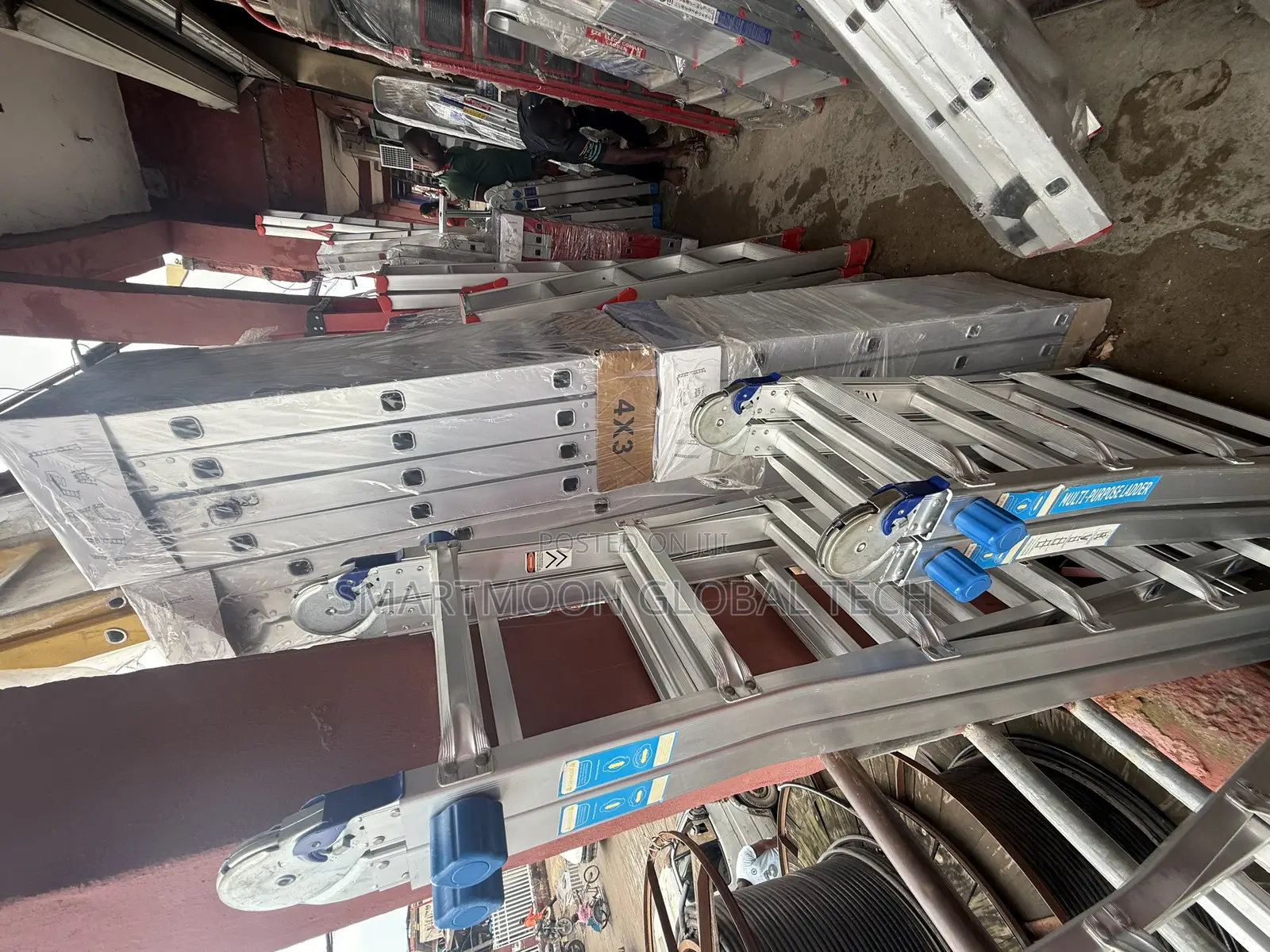 4 by 3 Aluminum Multi Purpose Ladder