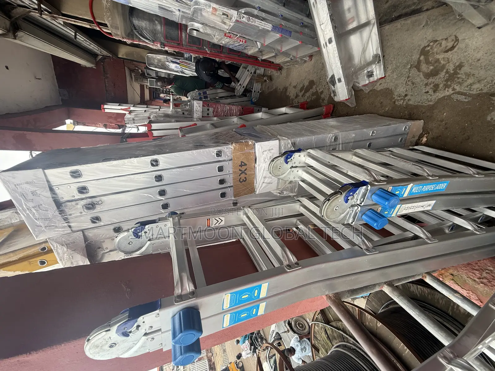 4 by 3 Aluminum Multi Purpose Ladder