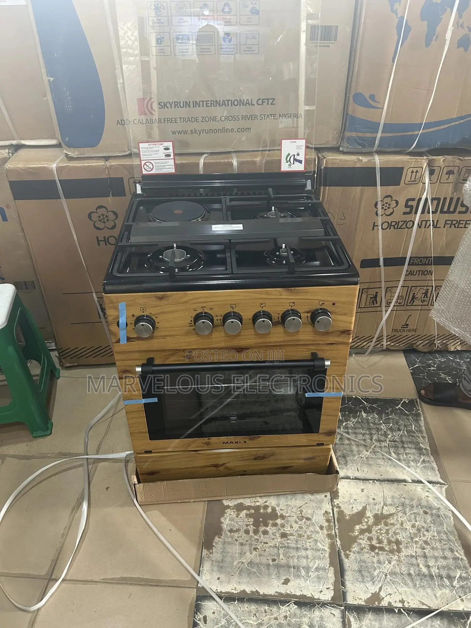 Brand New Maxi 60by60 Big Face 3 Gass 1 Electric Automatic Start