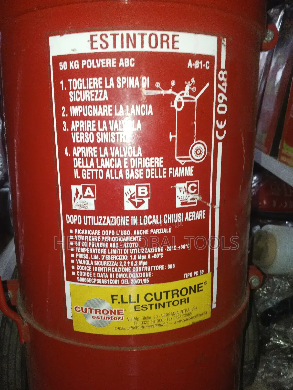 50kg Heavy Duty Fire Extinguisher