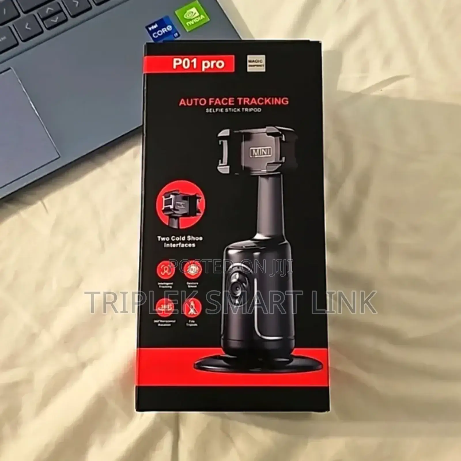 P01 Pro Auto Tracking Shooting Gimbal Al Camera Phone Stand Holder