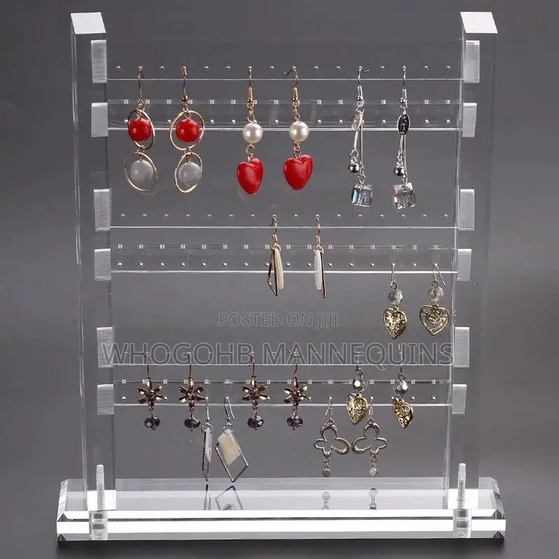 Portable Acrylic Earrings Display Tabletop Stand
