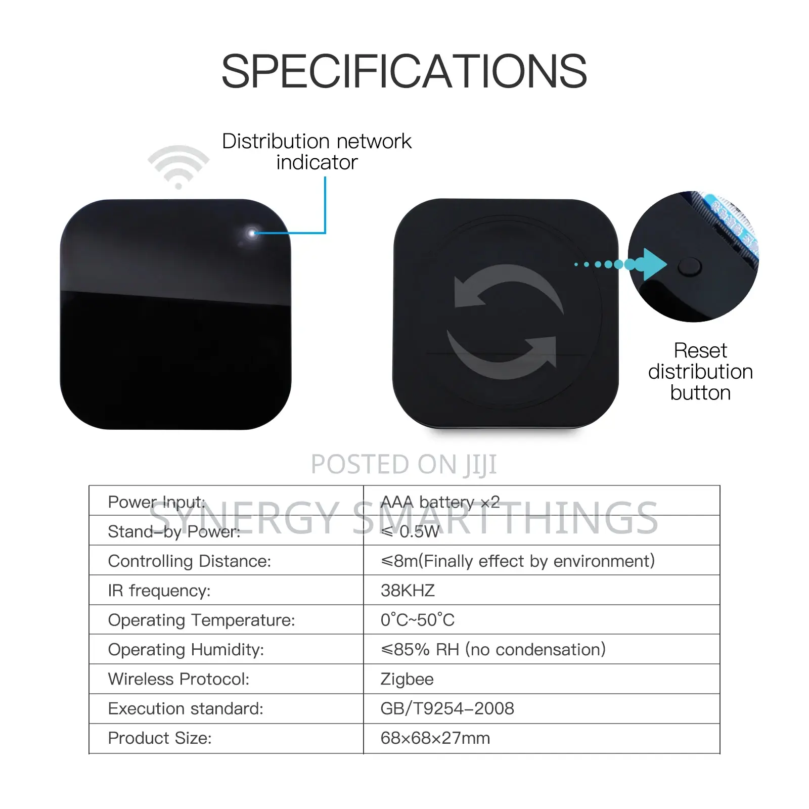 Battery Powered Zigbee Universal Ir Remote