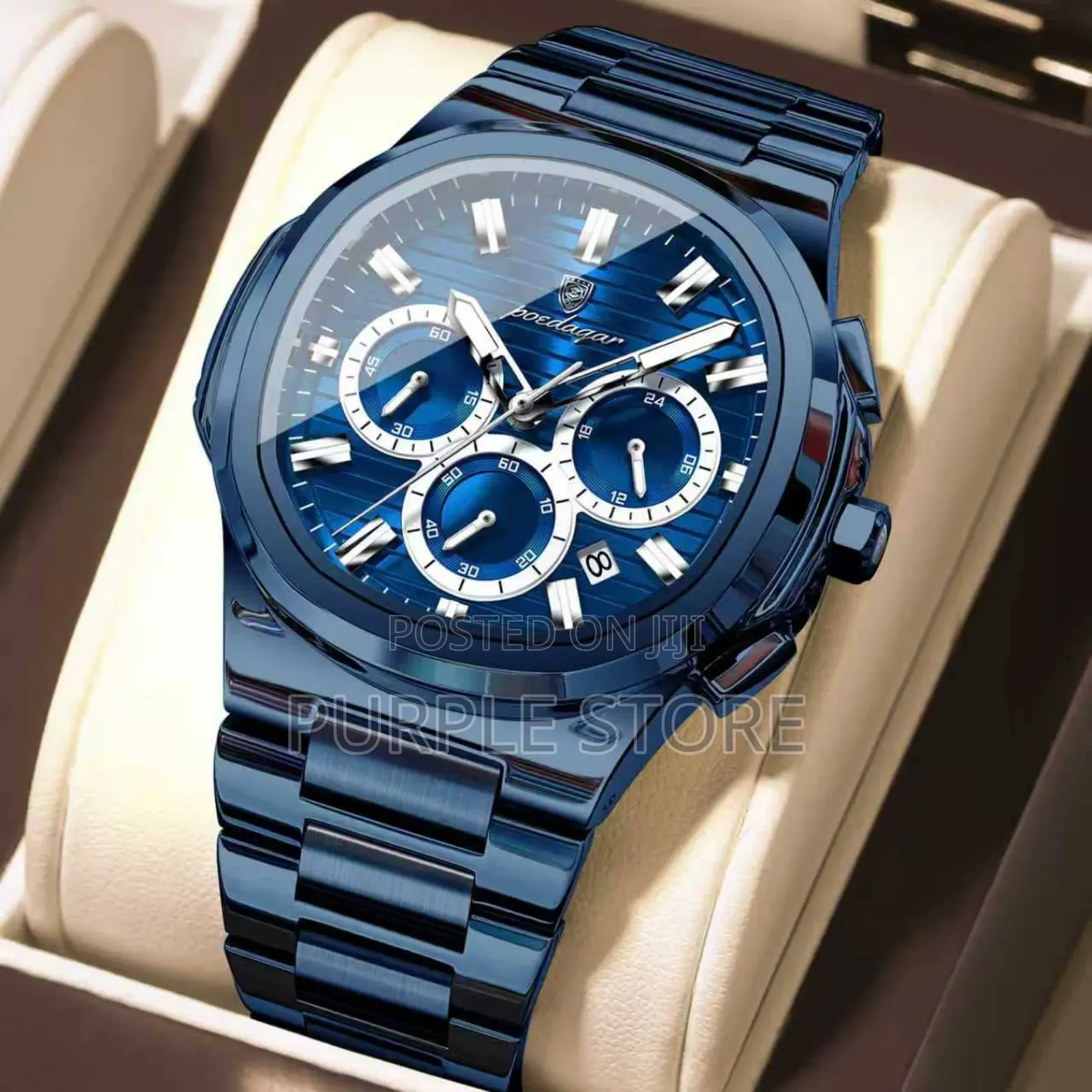 Poedagar Steel Non Tarnish. Chronograph Watches