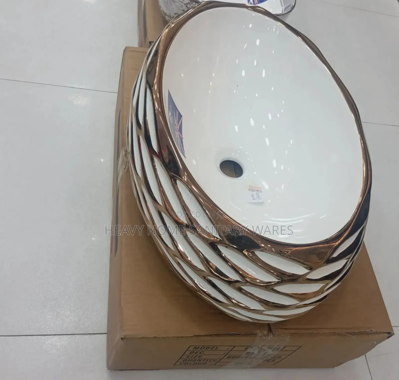 Rose Gold Countertop Basin