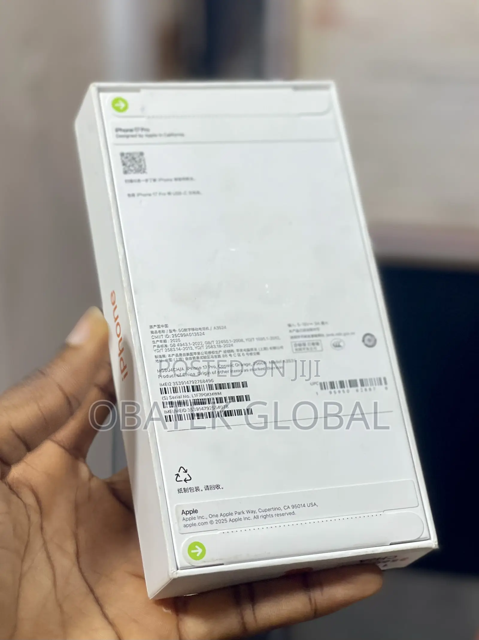 New Apple iPhone 17 Pro 256 GB Orange