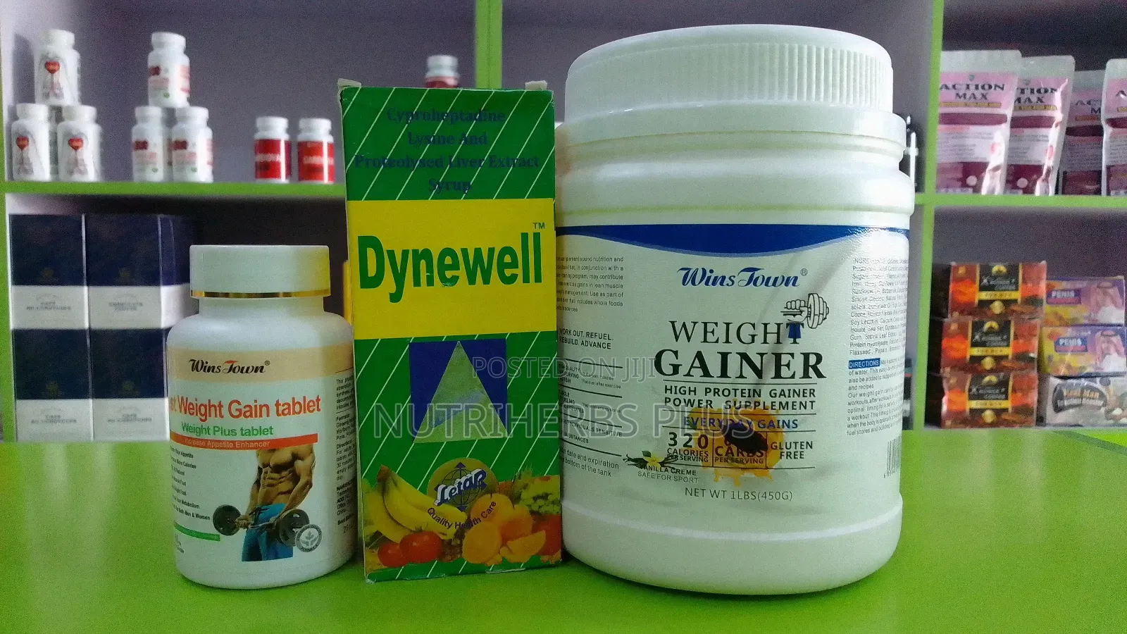 Wins Town Weight Gainer Powder+ Weight Gain Tablet+ Dynewell Syrup