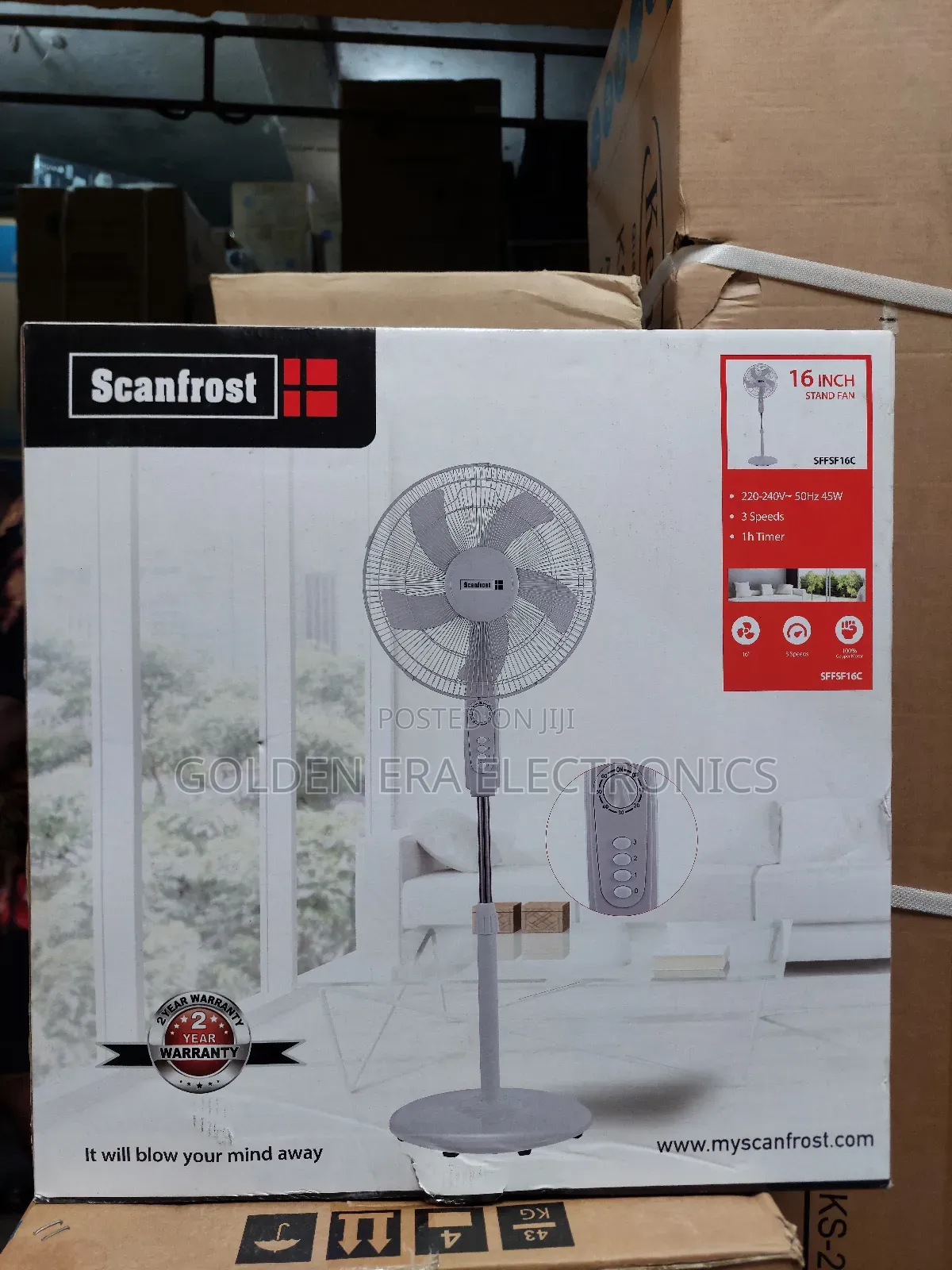 Scanfrost 16inches Stand Fan