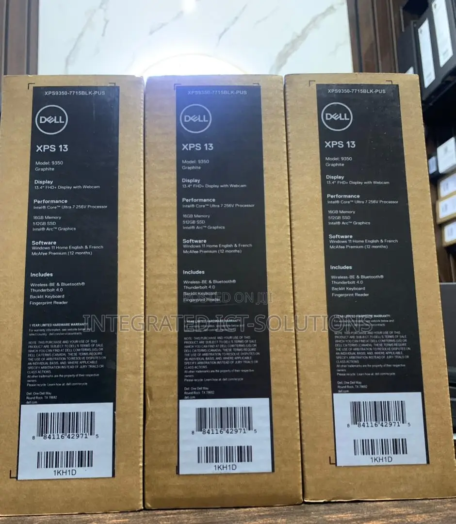 New Laptop Dell XPS 13 16GB Intel Core Ultra 7 SSD 512GB