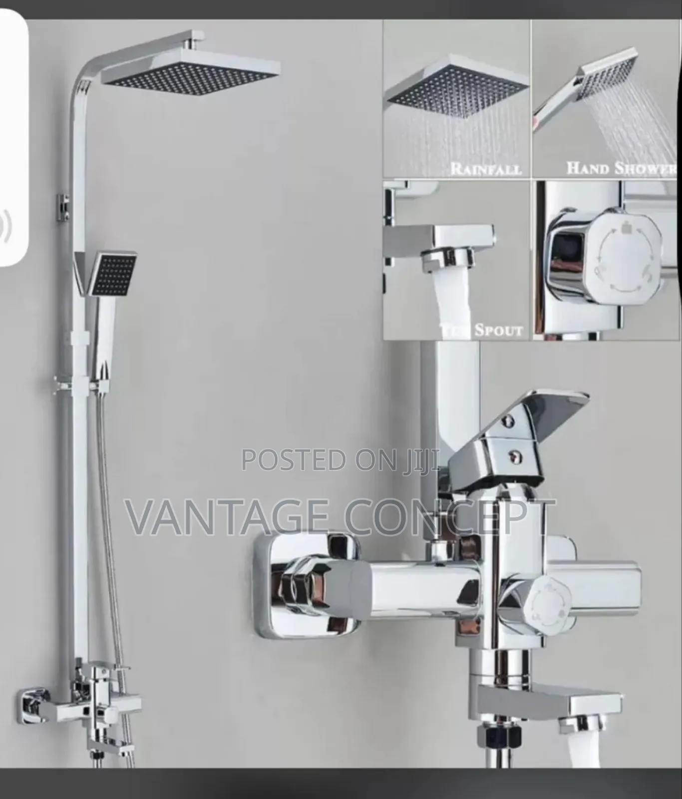 Stainless Square Shower