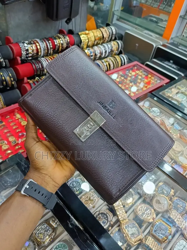 Mont Blanc Quality Luxury Men Genuine Leather Purse