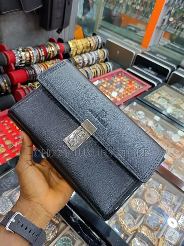 Mont Blanc Quality Luxury Men Genuine Leather Purse