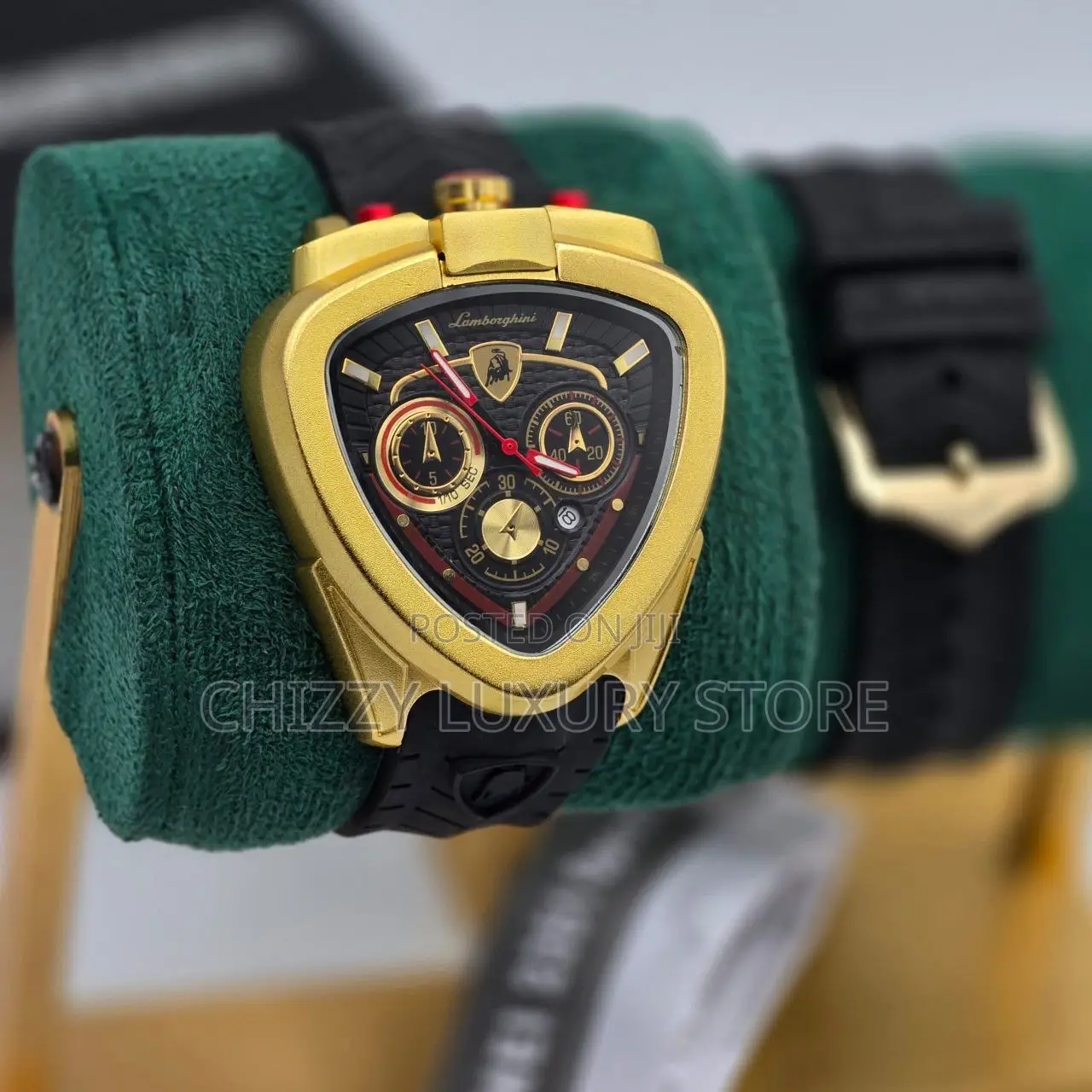 Lamborghini Quality Water Resistant Rubber Strap Wristwatch