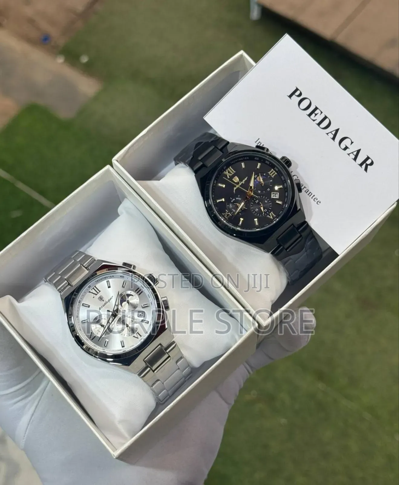 Poedagar Steel Functuonal Chronograph Watch For Men