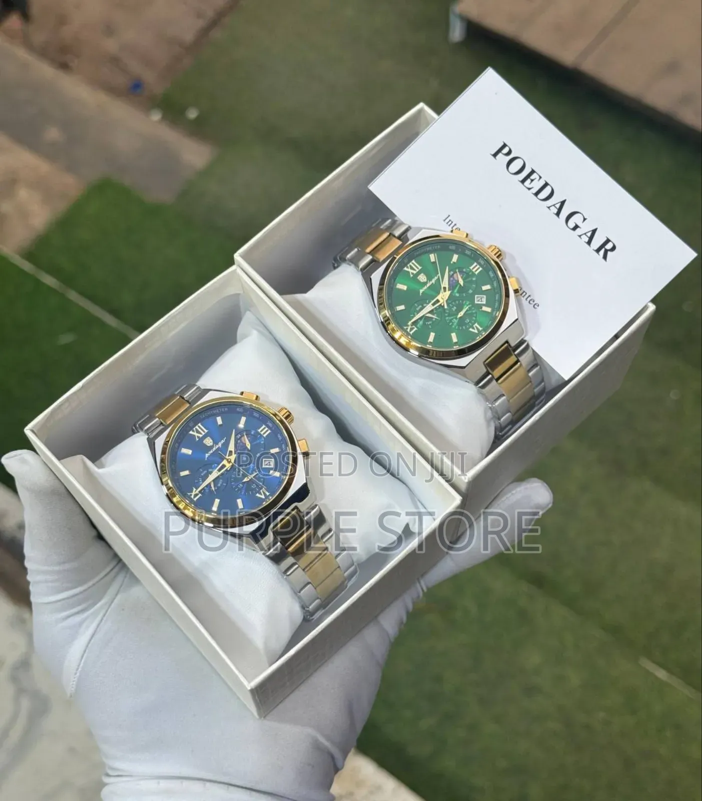 Poedagar Steel Functuonal Chronograph Watch For Men