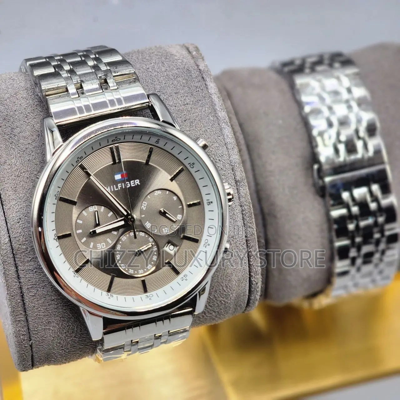 Tommy Hilfiger Quality Luxury Chain Strap Wristwatch
