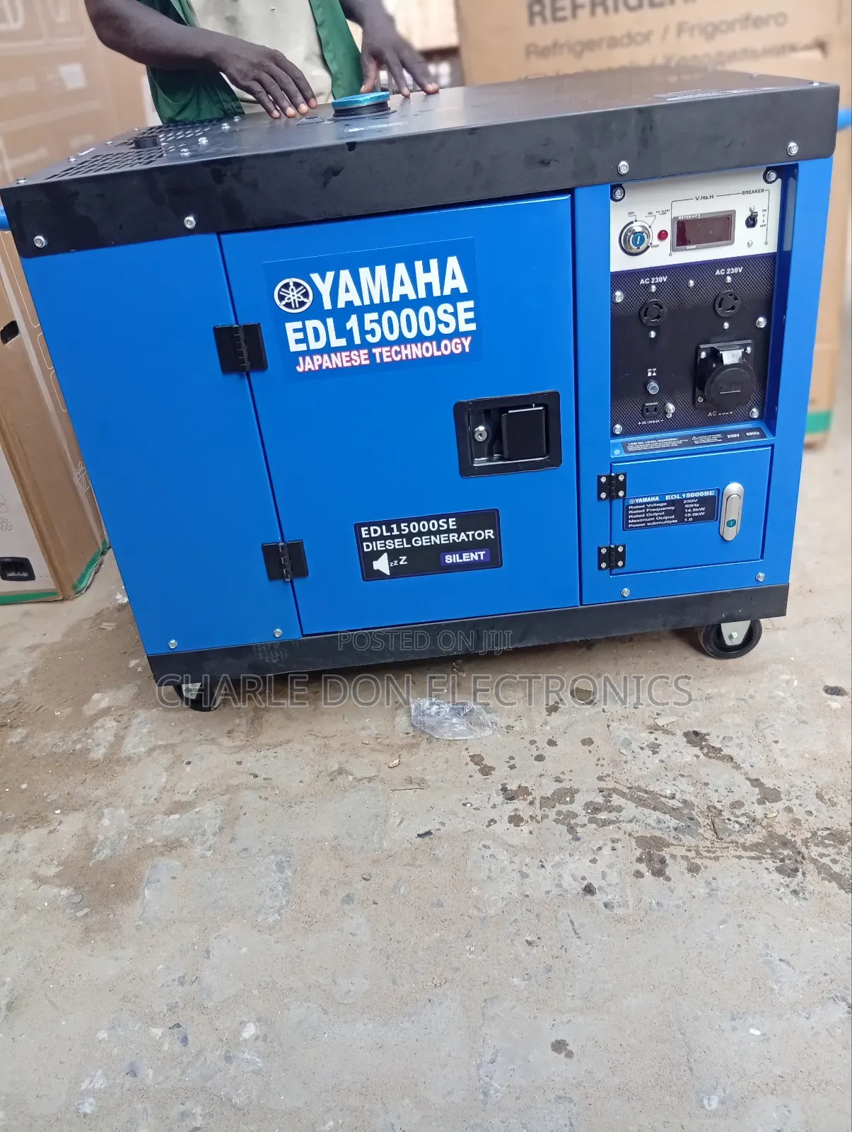 Original Yamaha 12kva Diseal Sound Proof Generator