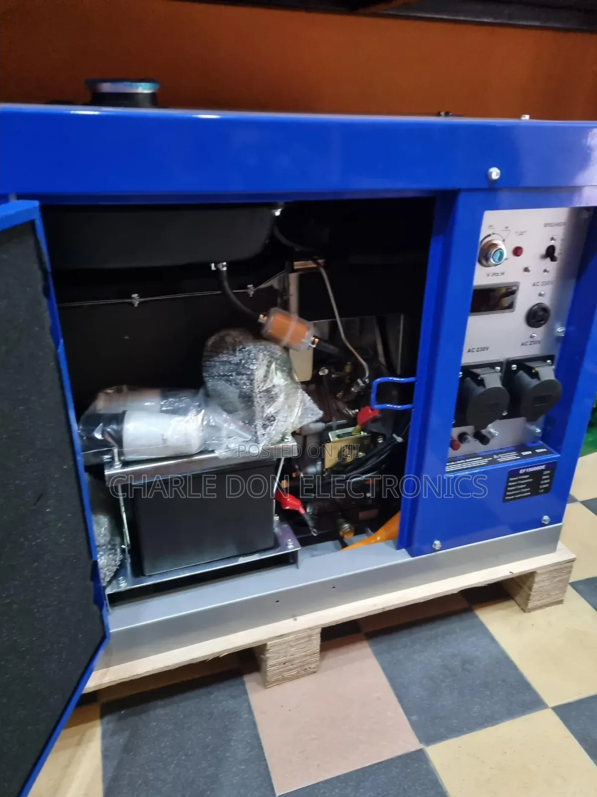 A Original 12kva Yamaha Diseal Sound Proof Generator