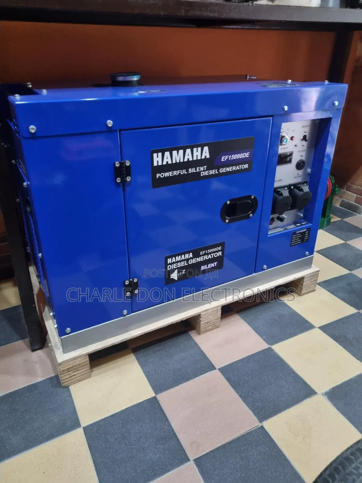 A Original 12kva Yamaha Diseal Sound Proof Generator