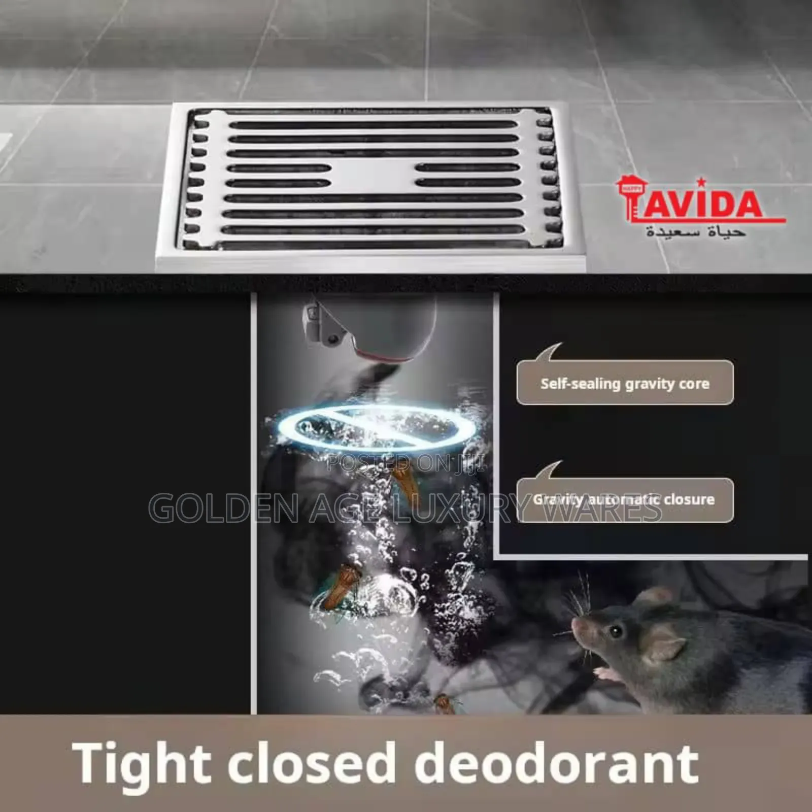 10cm Odour Trap Floor Drain